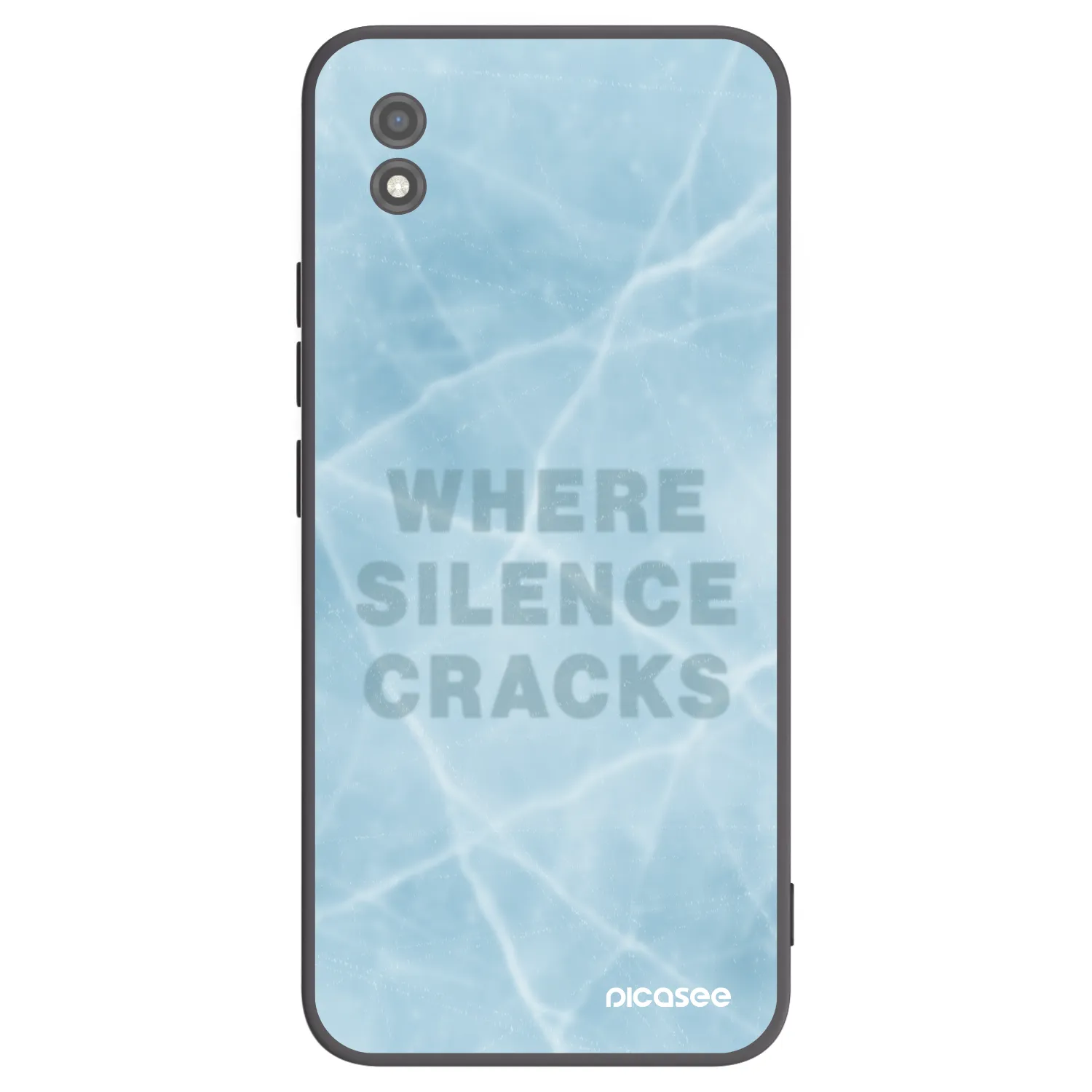 Picasee silikonowe czarne etui na Realme C11 (2021) - SILENCE
