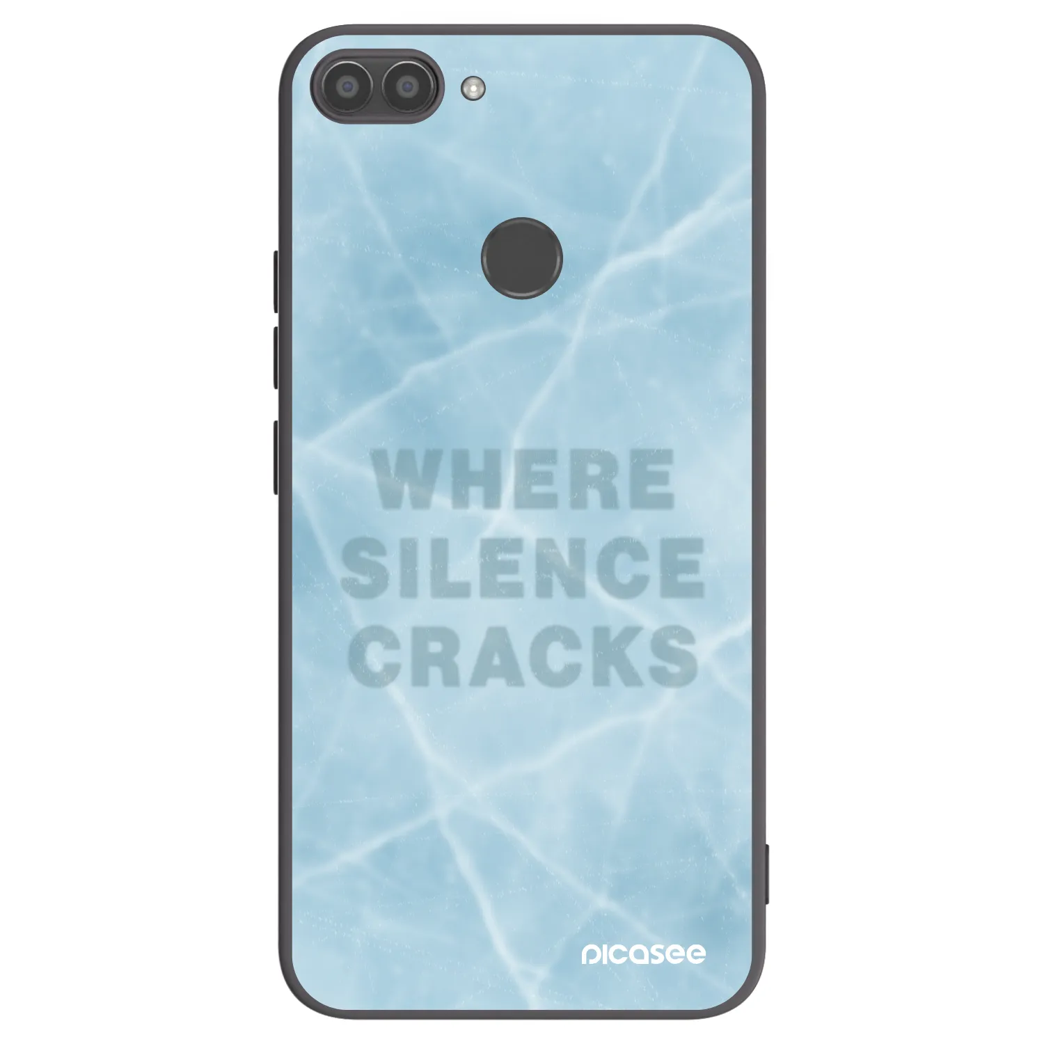 Picasee silikonowe czarne etui na Huawei P Smart - SILENCE