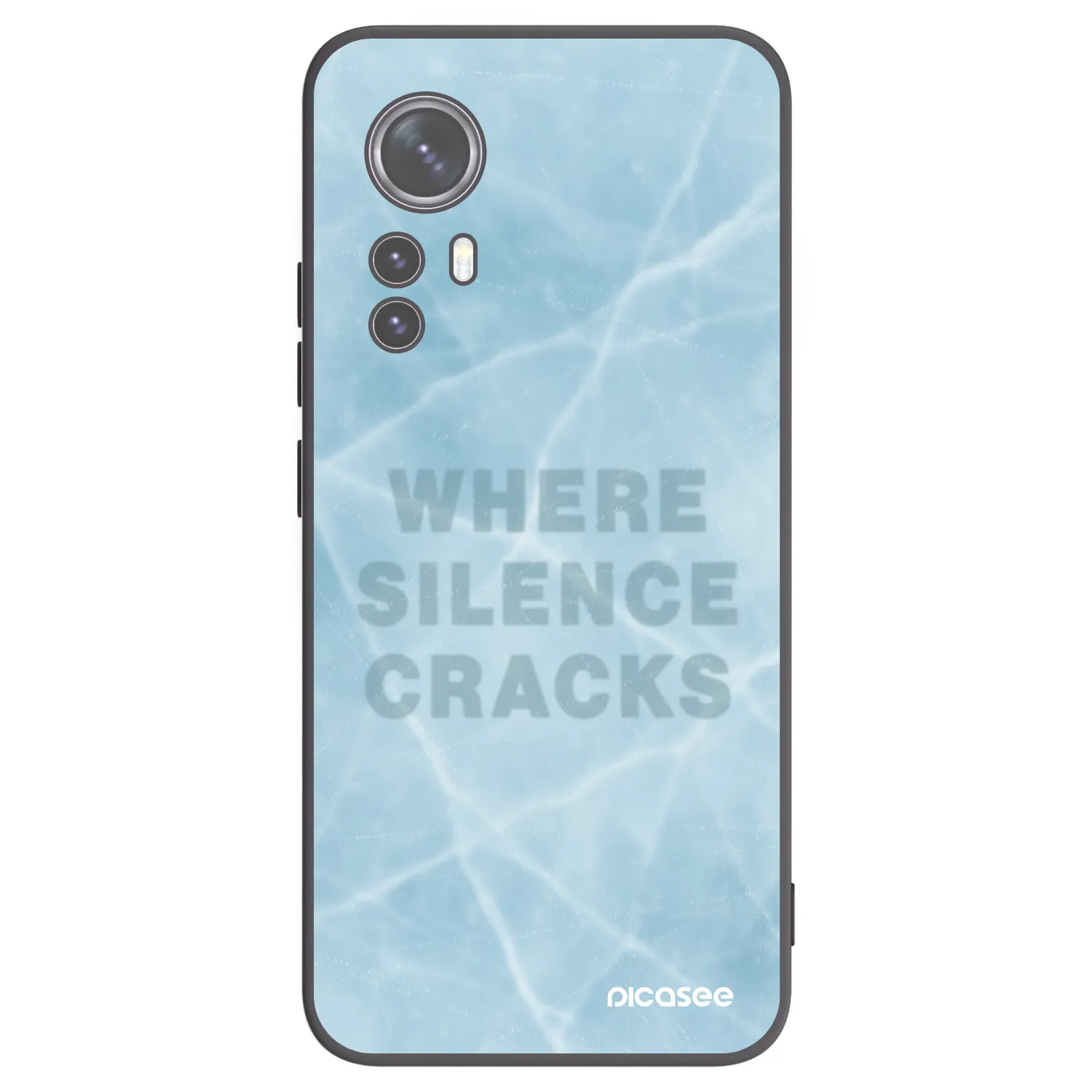 Picasee silikonowe czarne etui na Xiaomi 12X - SILENCE