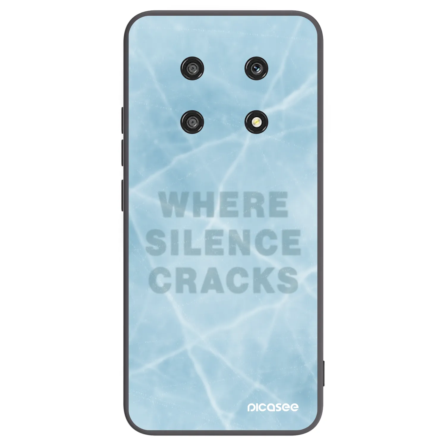 Picasee silikonowe czarne etui na Honor Magic4 Lite 5G - SILENCE