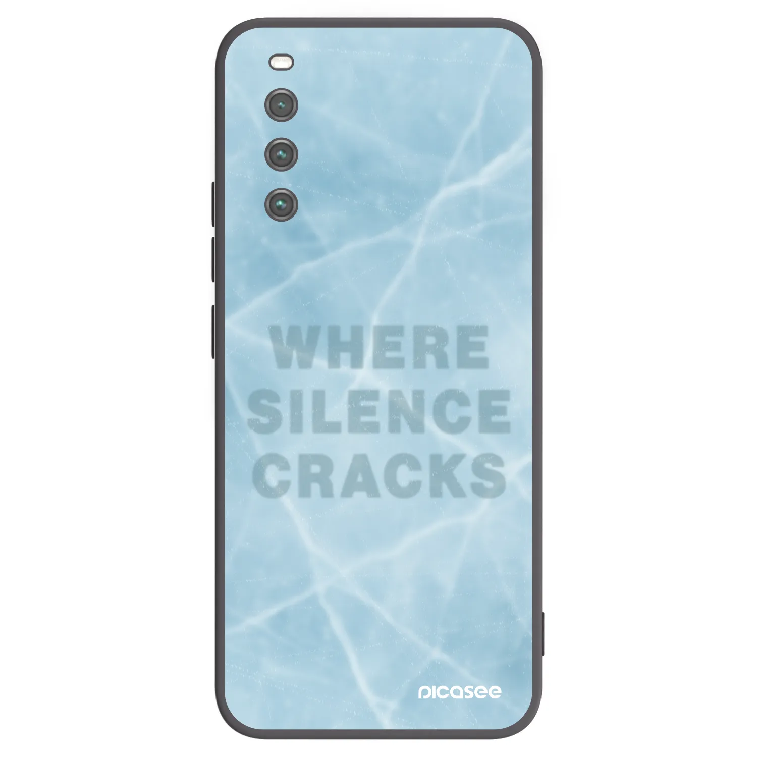 Picasee silikonowe czarne etui na Sony Xperia 10 IV 5G - SILENCE