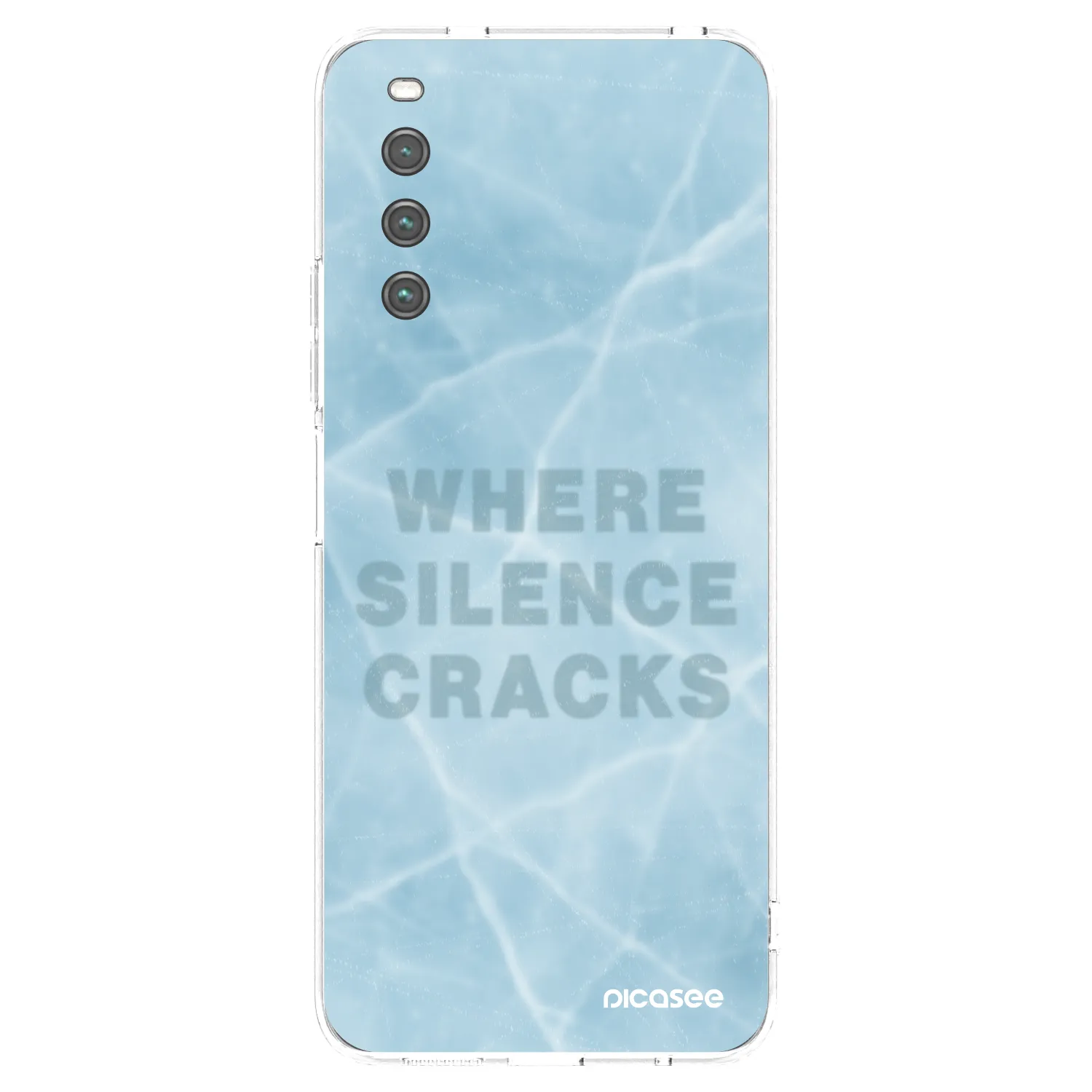 Picasee silikonowe przeźroczyste etui na Sony Xperia 10 IV 5G - SILENCE