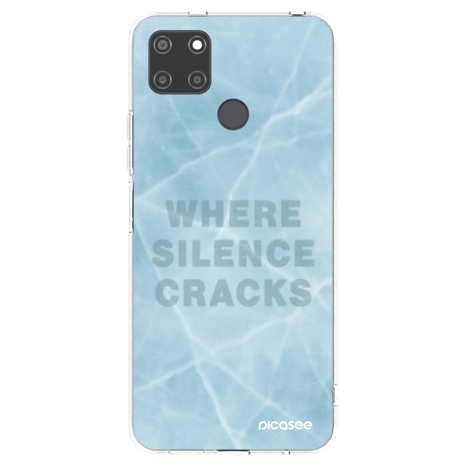 Picasee silikonowe przeźroczyste etui na Realme C21Y - SILENCE