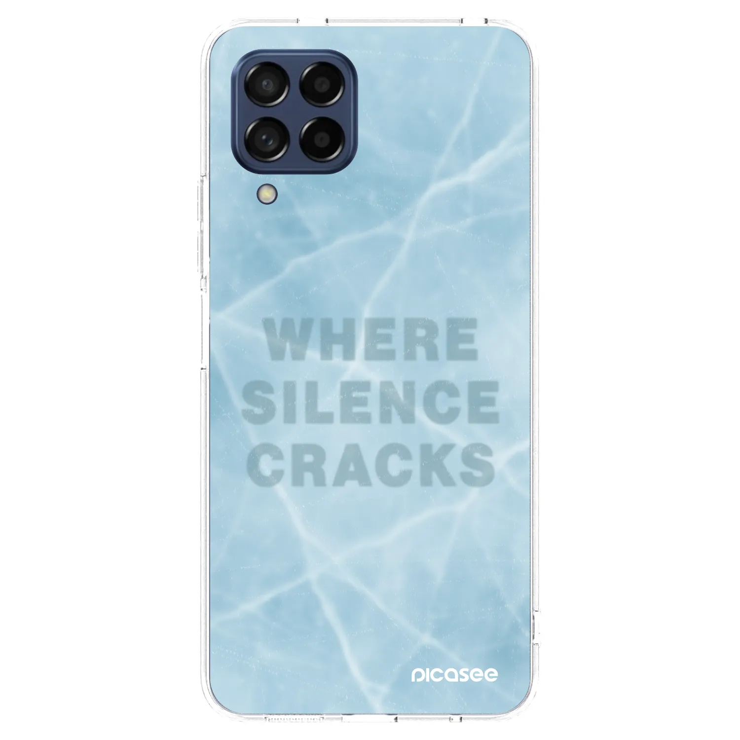 Picasee silikonowe przeźroczyste etui na Samsung Galaxy M53 5G - SILENCE