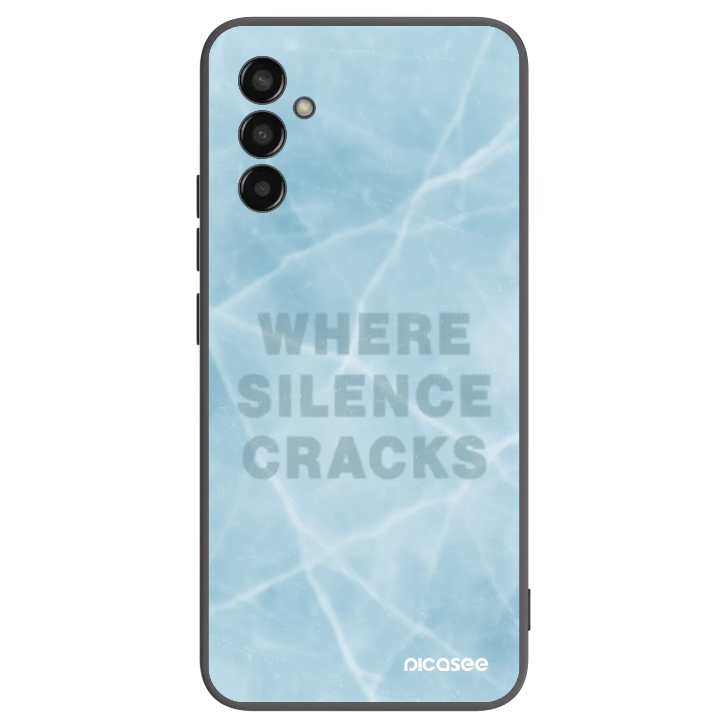 Picasee silikonowe czarne etui na Samsung Galaxy M13 M135F - SILENCE