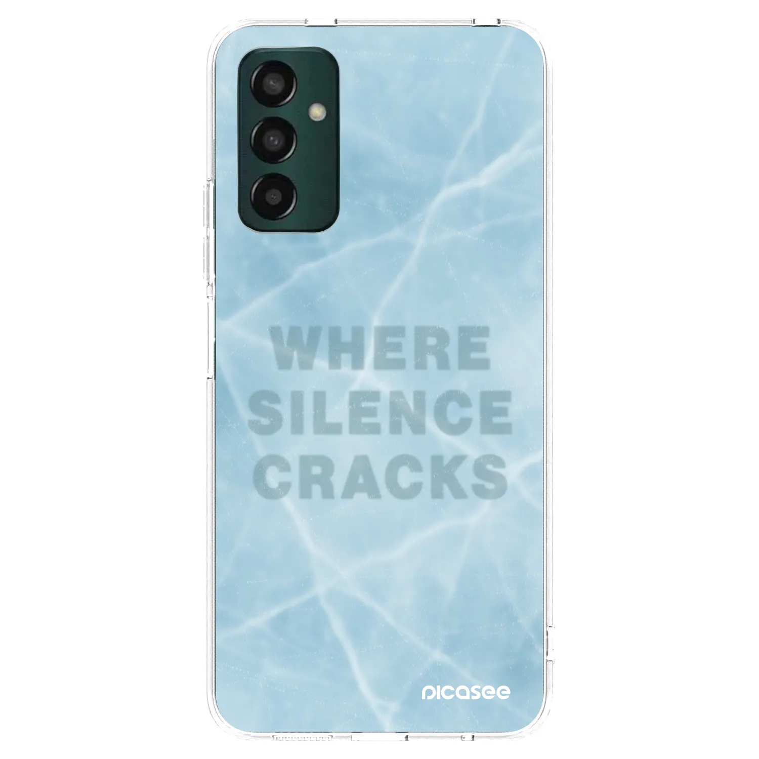 Picasee silikonowe przeźroczyste etui na Samsung Galaxy M13 M135F - SILENCE