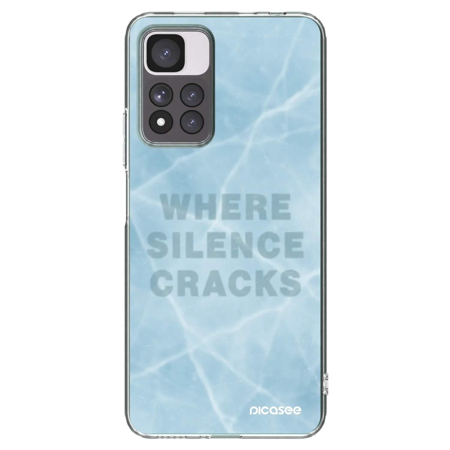 Picasee silikonowe przeźroczyste etui na Xiaomi Redmi Note 11 Pro+ 5G - SILENCE