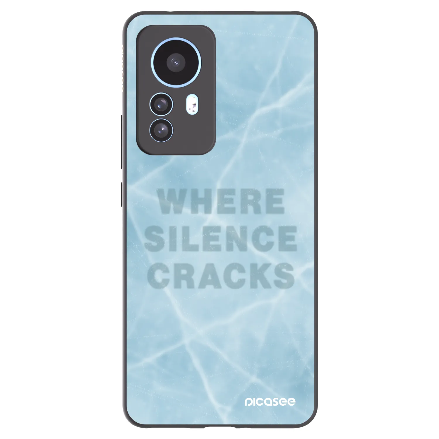 Picasee silikonowe czarne etui na Xiaomi 12T Pro - SILENCE
