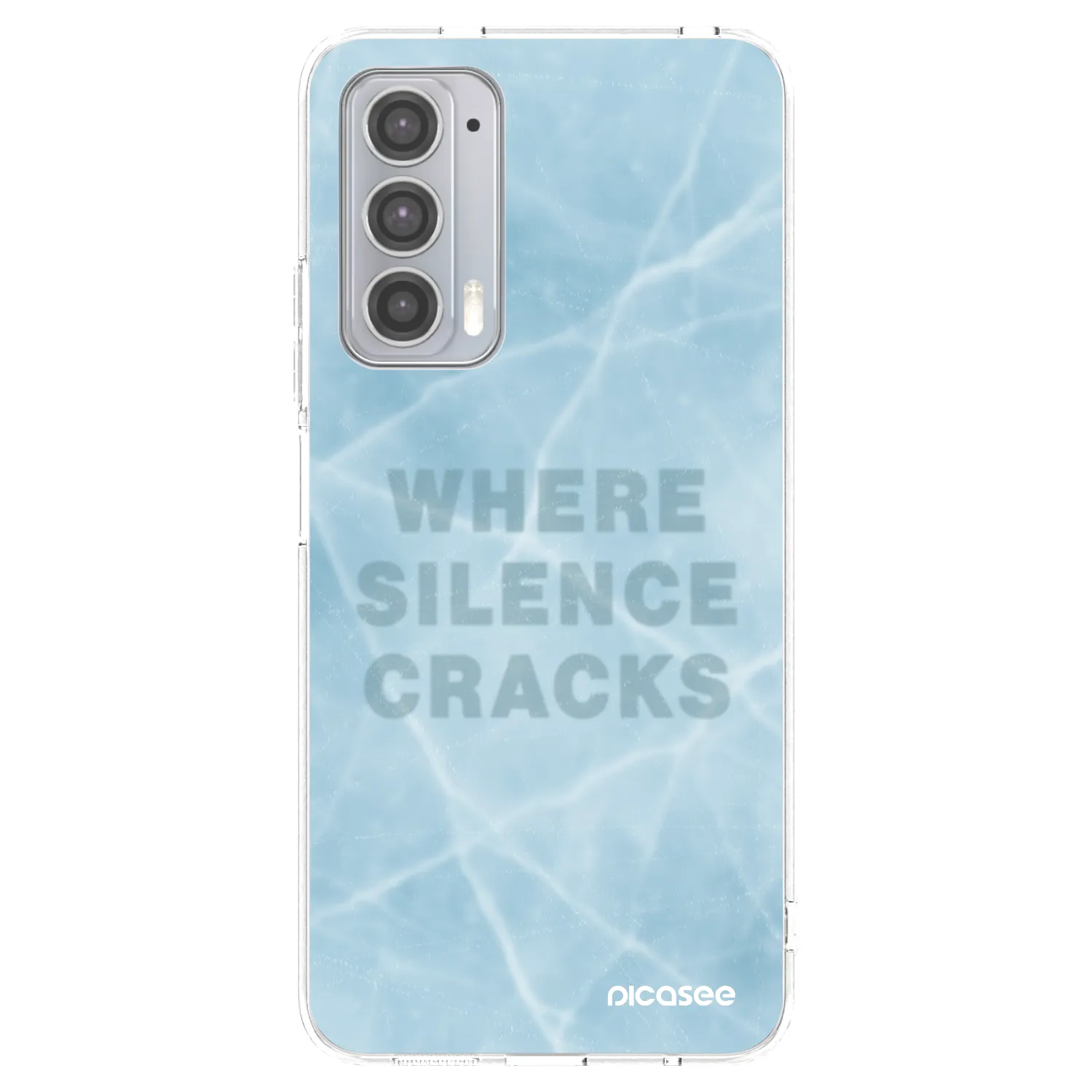 Picasee silikonowe przeźroczyste etui na Motorola Edge 20 - SILENCE