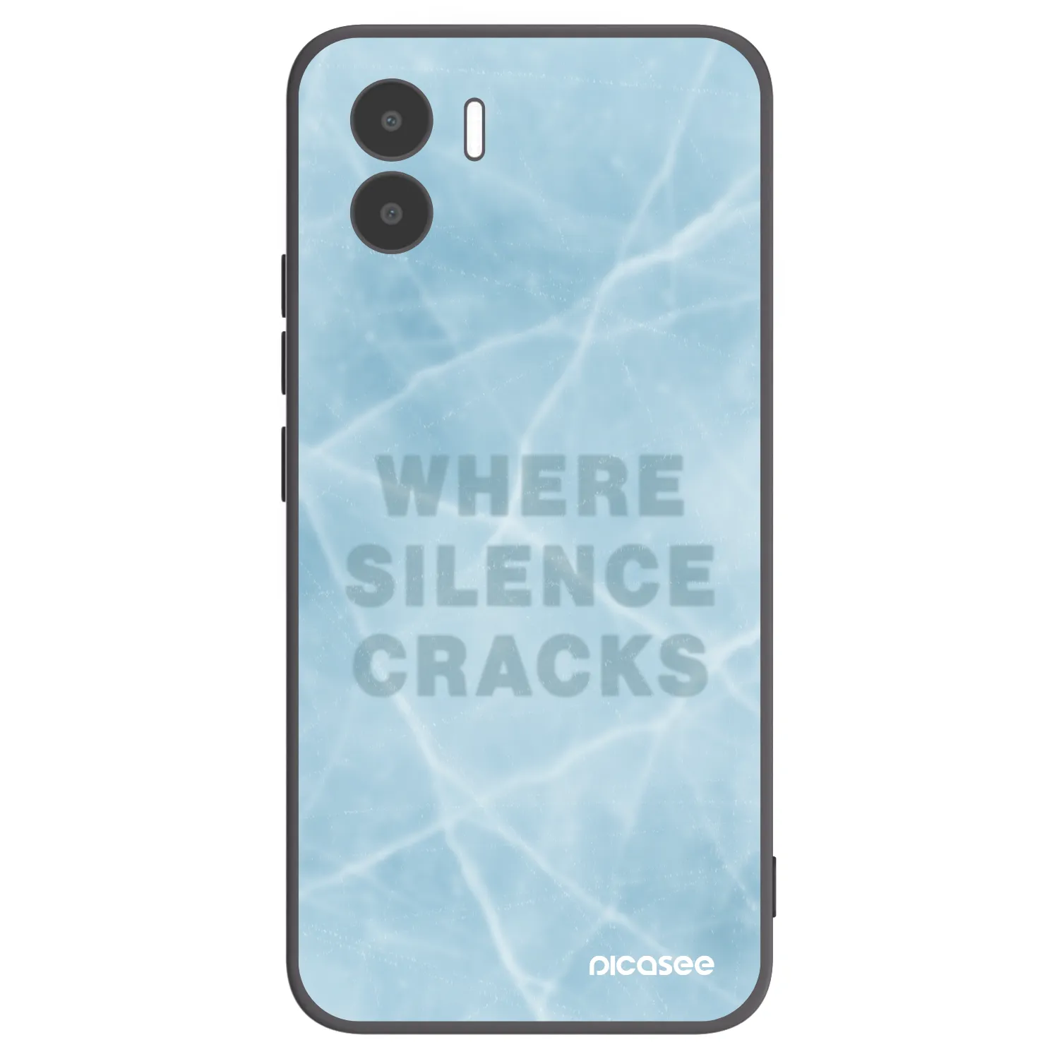 Picasee silikonowe czarne etui na Xiaomi Redmi A1 - SILENCE