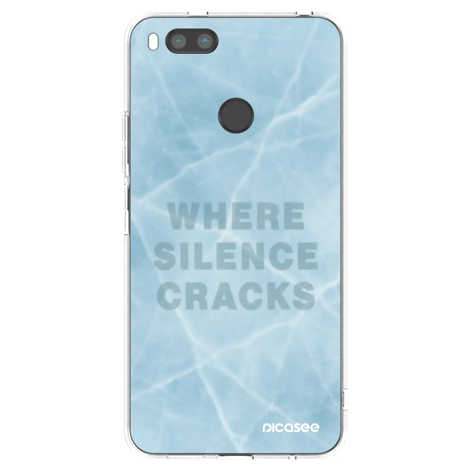 Picasee silikonowe przeźroczyste etui na Xiaomi Redmi A1 - SILENCE