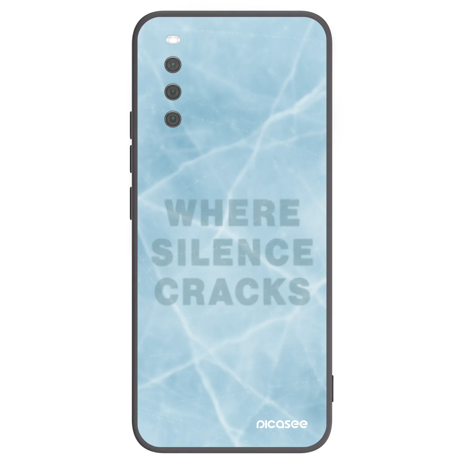 Picasee silikonowe czarne etui na Sony Xperia 10 III - SILENCE