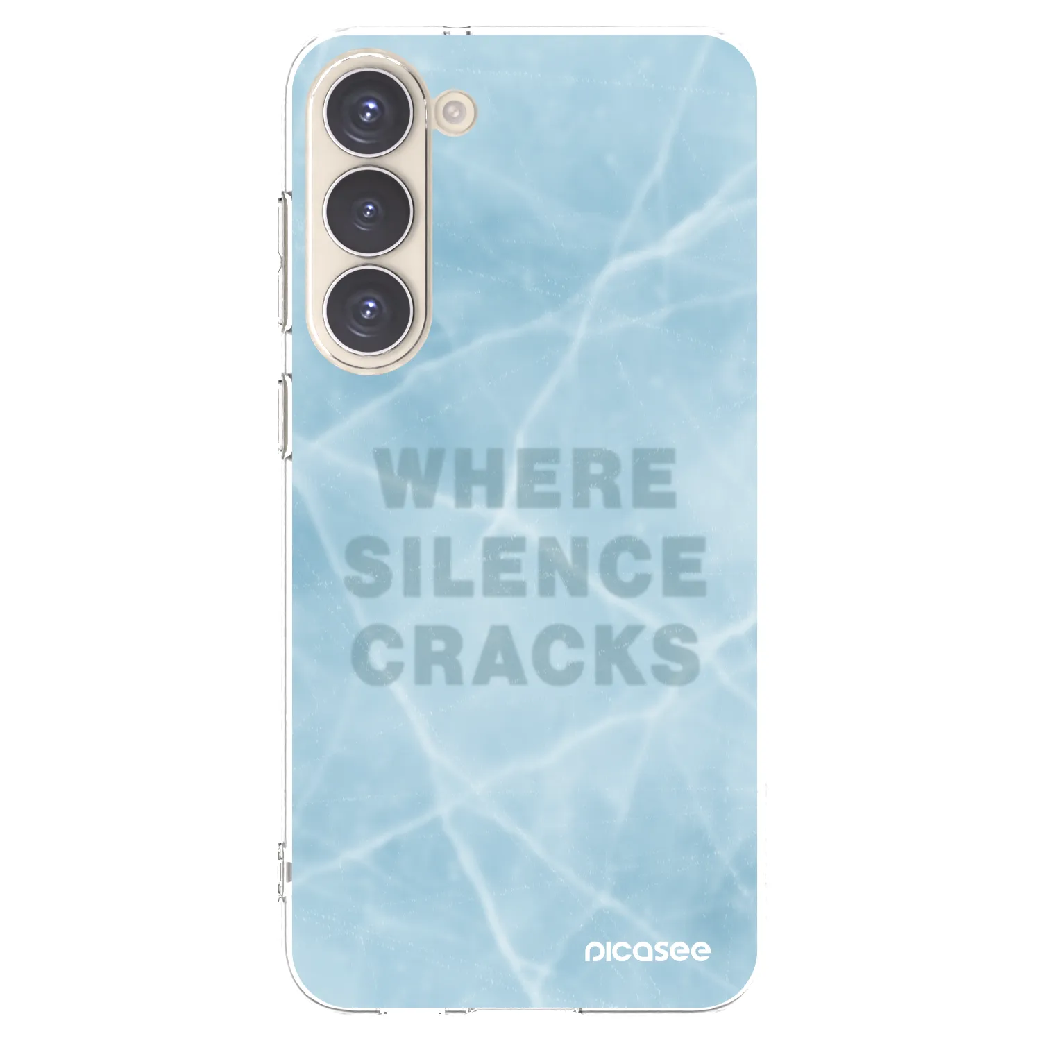 Picasee silikonowe przeźroczyste etui na Samsung Galaxy S23+ 5G - SILENCE