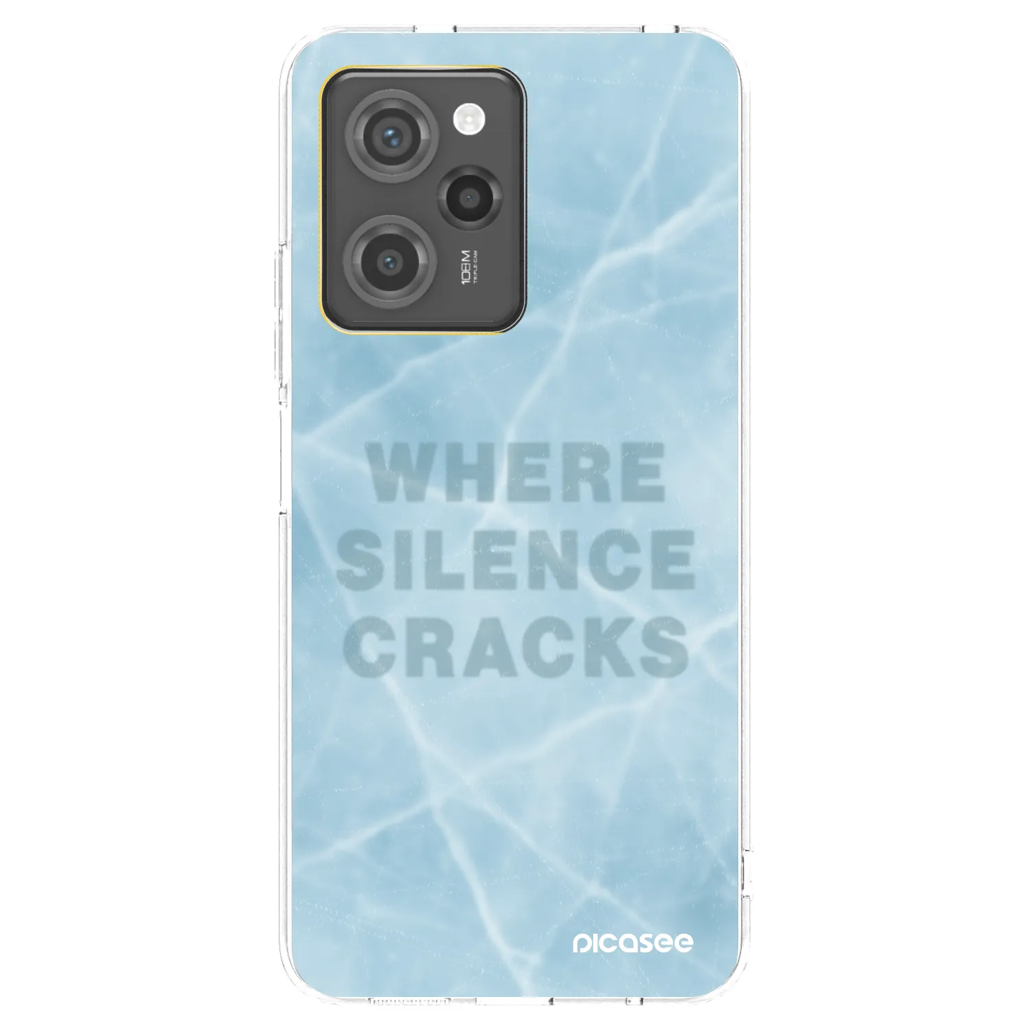 Picasee silikonowe czarne etui na Xiaomi Poco X5 Pro - SILENCE
