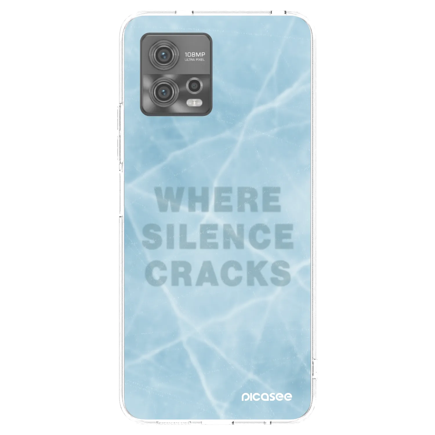 Picasee silikonowe przeźroczyste etui na Motorola Moto G72 - SILENCE