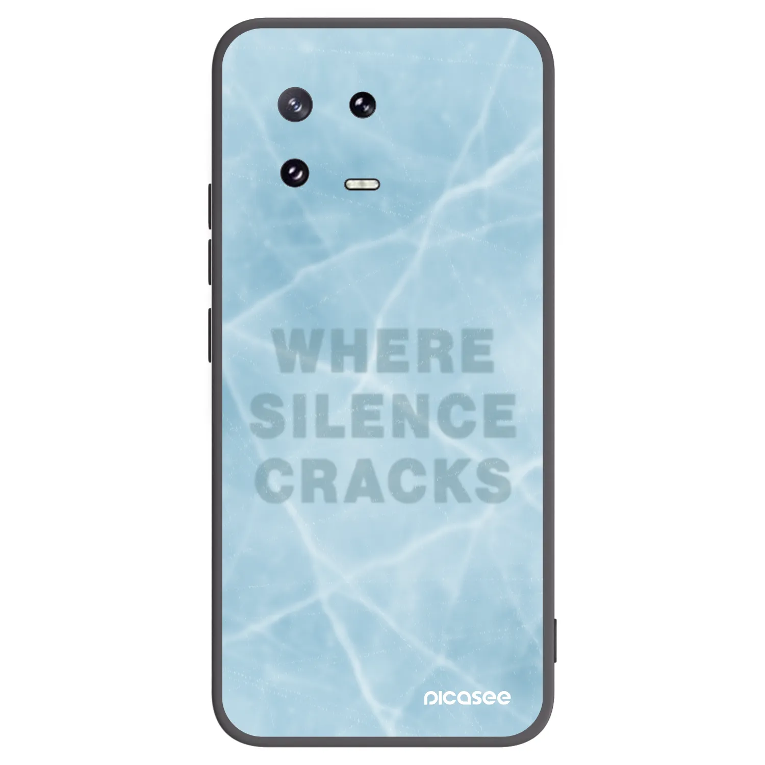 Picasee silikonowe czarne etui na Xiaomi 13 Pro - SILENCE