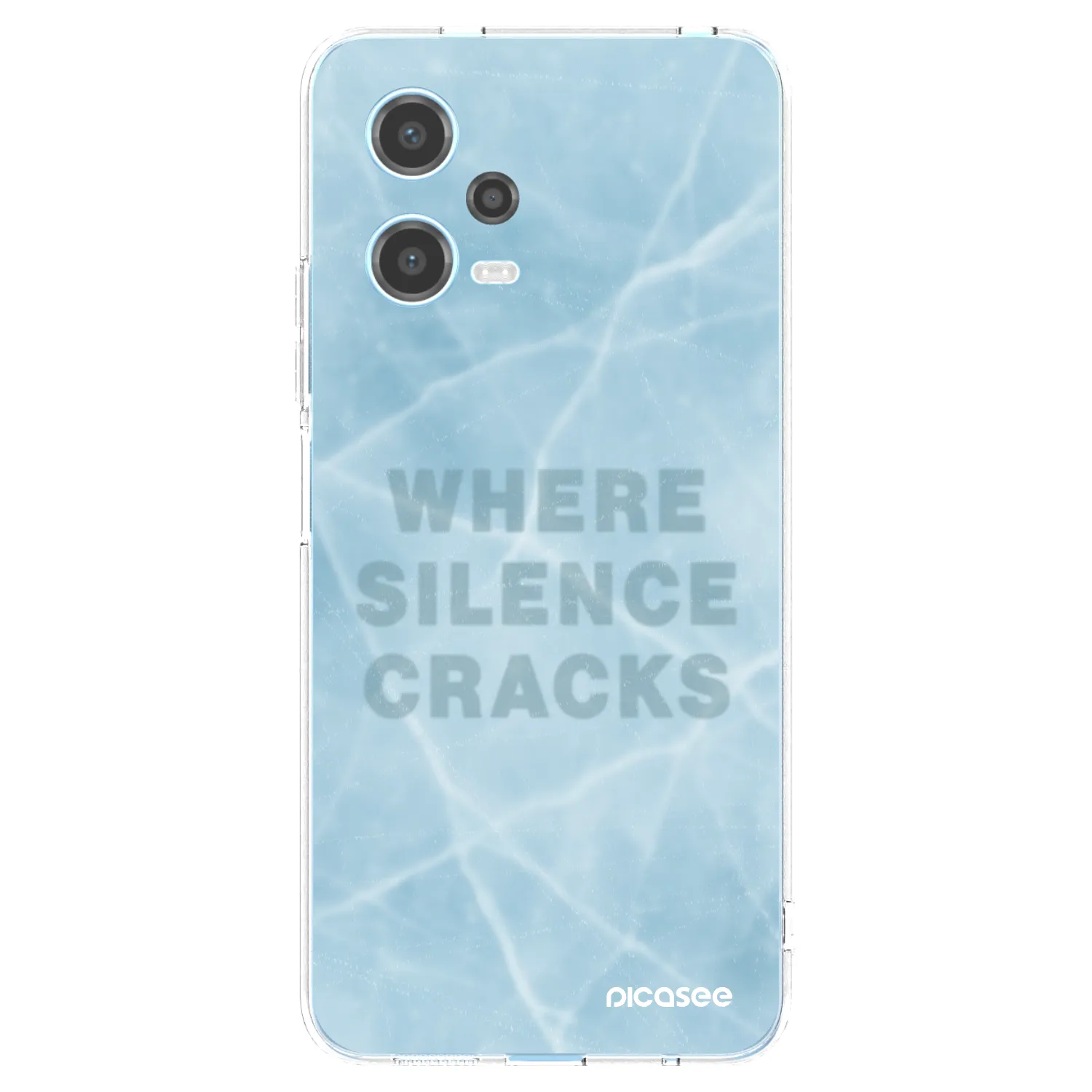 Picasee silikonowe przeźroczyste etui na Xiaomi Redmi Note 12 5G - SILENCE