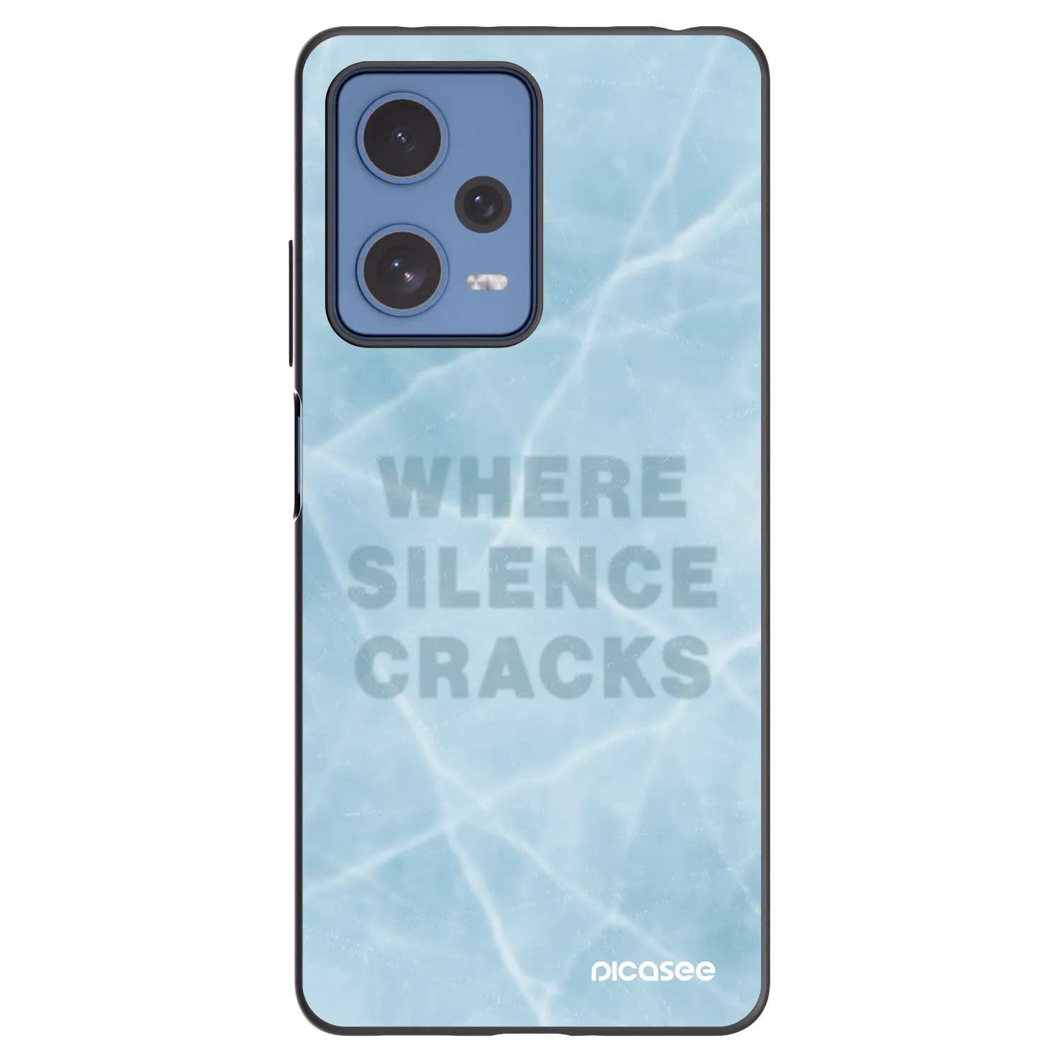 Picasee silikonowe czarne etui na Xiaomi Redmi Note 12 Pro 5G - SILENCE