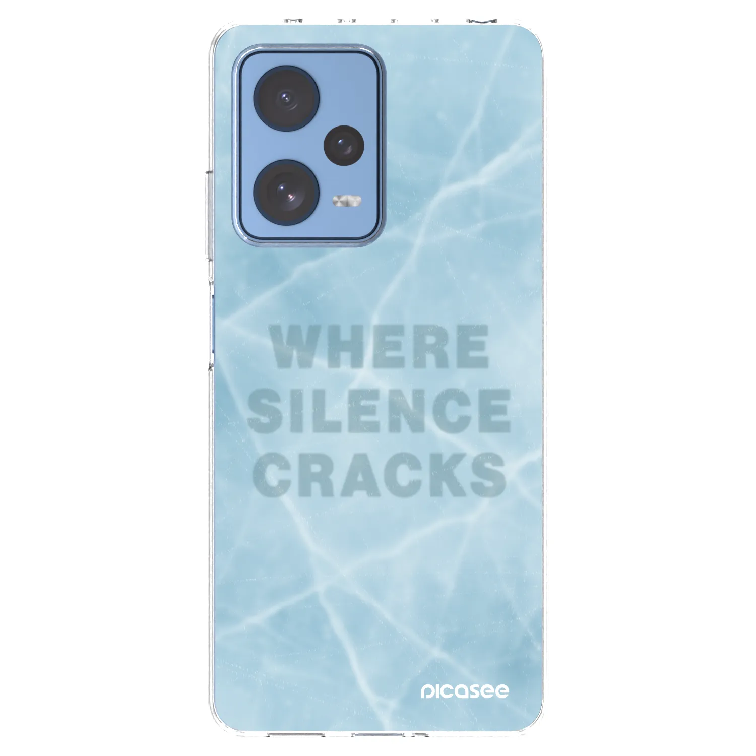 Picasee silikonowe przeźroczyste etui na Xiaomi Redmi Note 12 Pro 5G - SILENCE