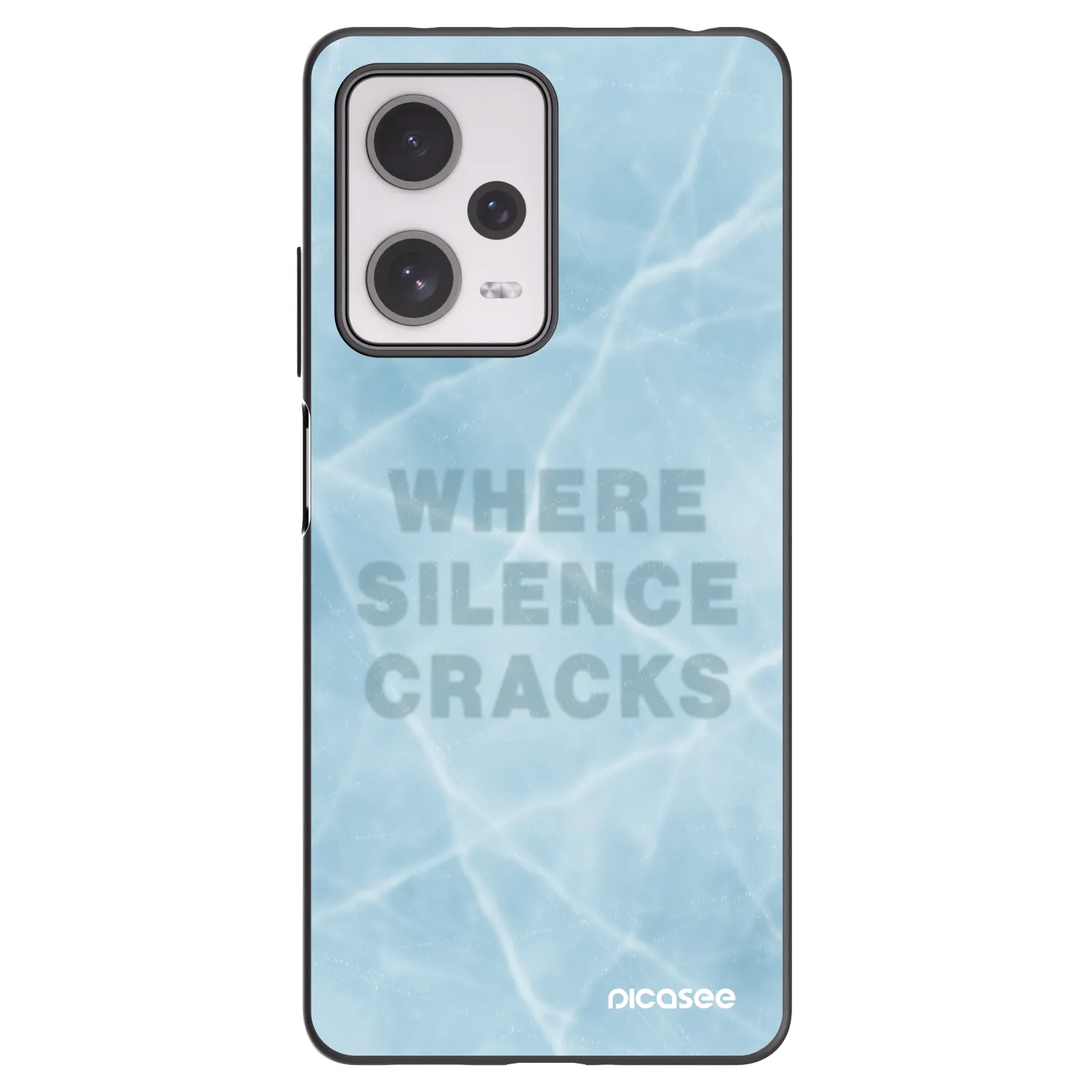 Picasee silikonowe czarne etui na Xiaomi Redmi Note 12 Pro+ 5G - SILENCE