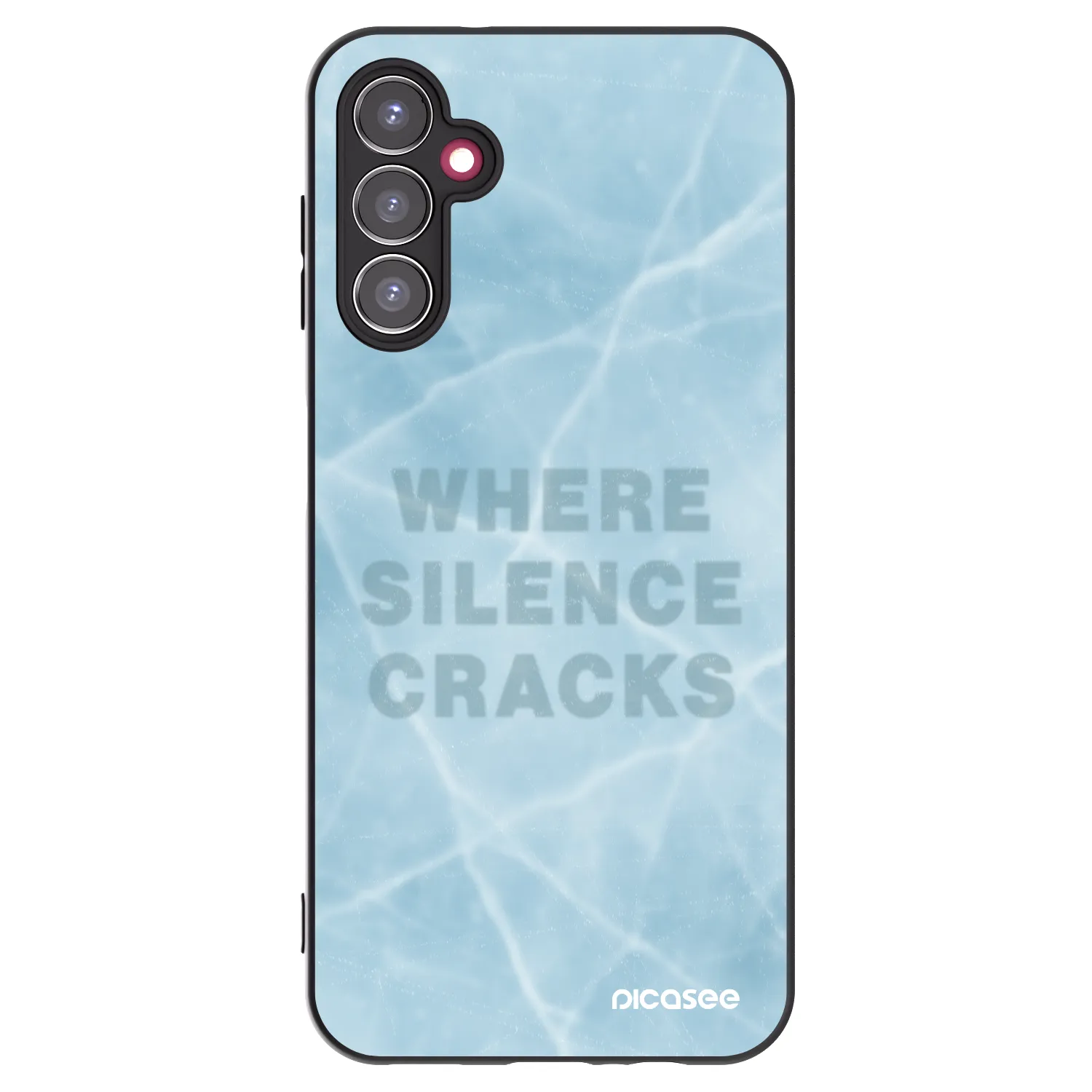 Picasee silikonowe czarne etui na Samsung Galaxy A14 5G A146P - SILENCE