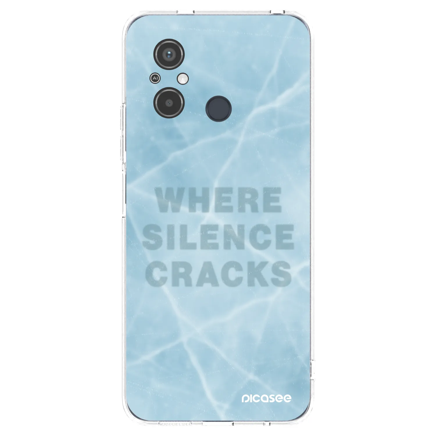 Picasee silikonowe przeźroczyste etui na Xiaomi Redmi 12C - SILENCE