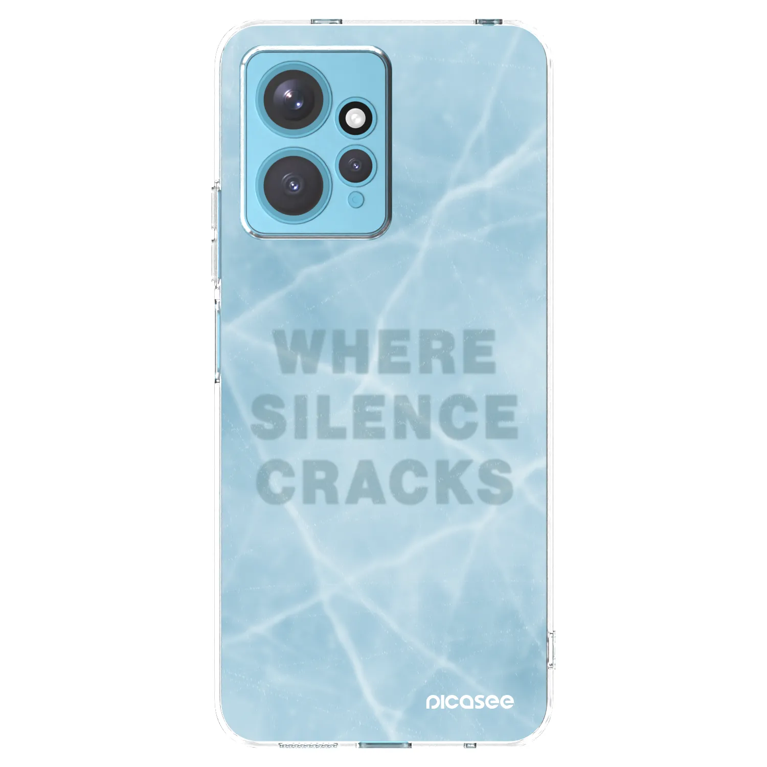 Picasee silikonowe przeźroczyste etui na Xiaomi Redmi Note 12 4G - SILENCE