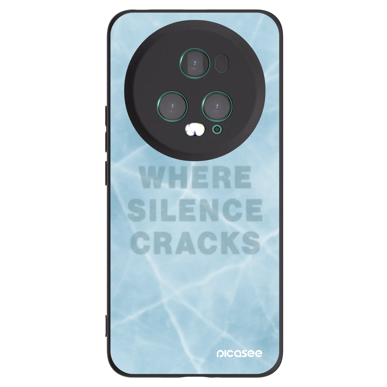 Picasee silikonowe czarne etui na Honor Magic5 Pro - SILENCE
