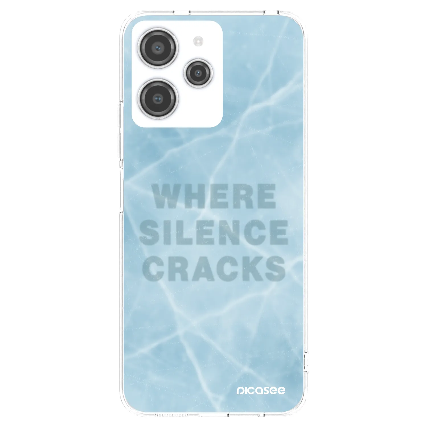 Picasee silikonowe przeźroczyste etui na Xiaomi Redmi 12 4G - SILENCE