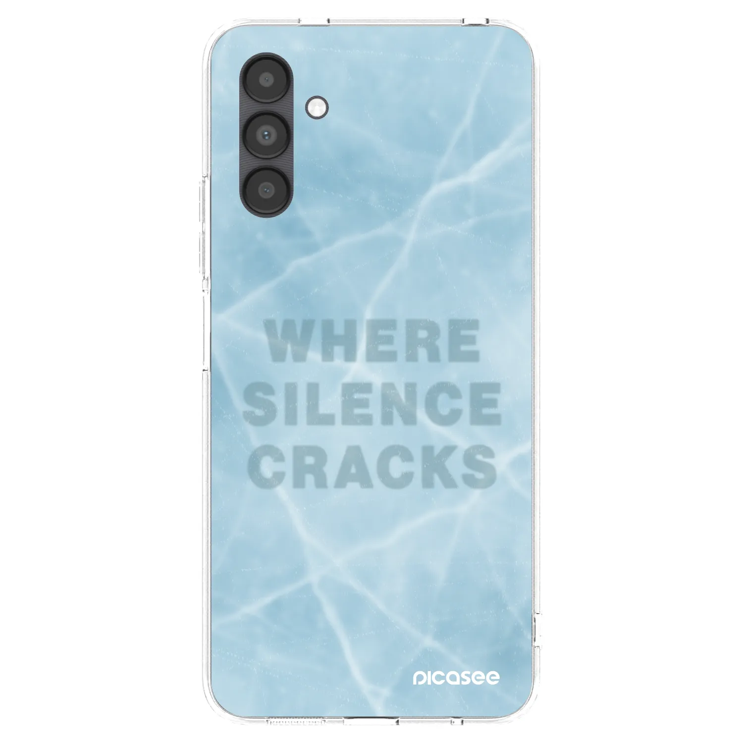 Picasee silikonowe przeźroczyste etui na Samsung Galaxy A04s A047F - SILENCE