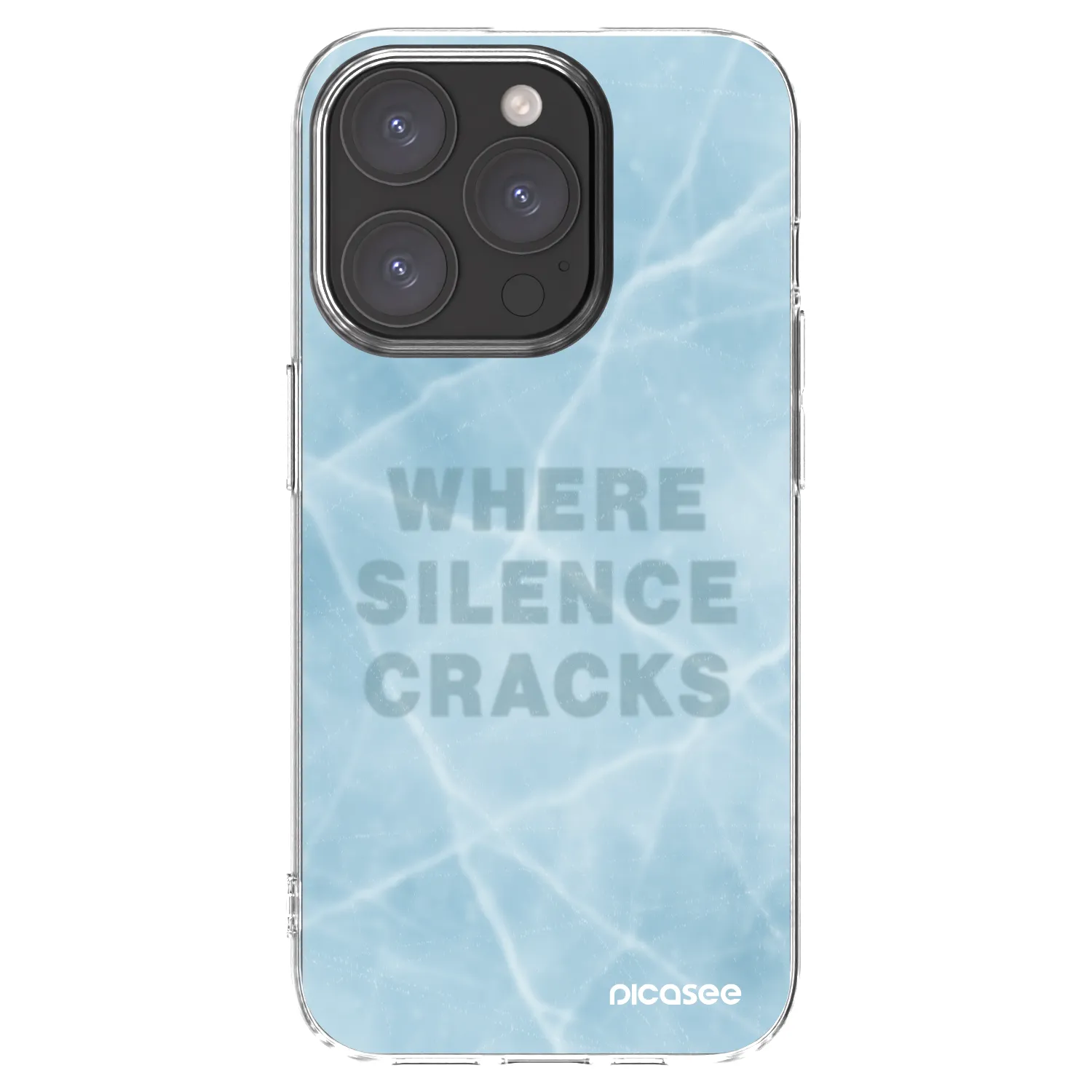 Picasee silikonowe przeźroczyste etui na Apple iPhone 15 Pro - SILENCE
