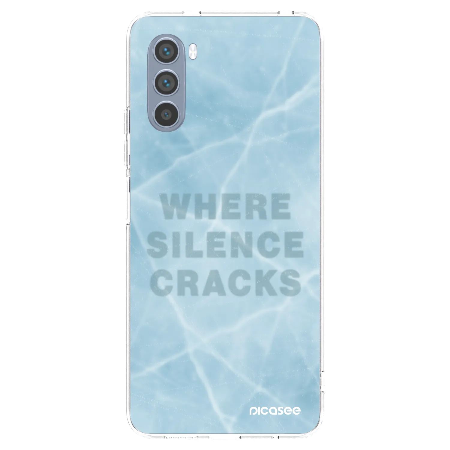 Picasee silikonowe przeźroczyste etui na Motorola Moto G62 - SILENCE