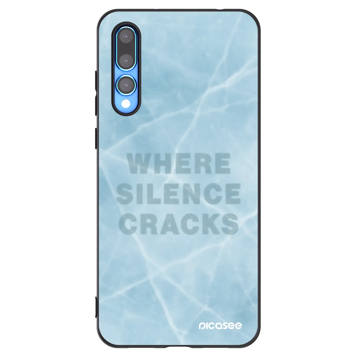Picasee silikonowe czarne etui na Huawei P20 Pro - SILENCE