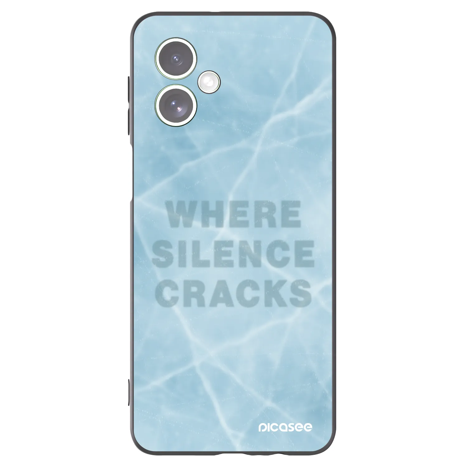 Picasee silikonowe czarne etui na Motorola Moto G54 5G - SILENCE