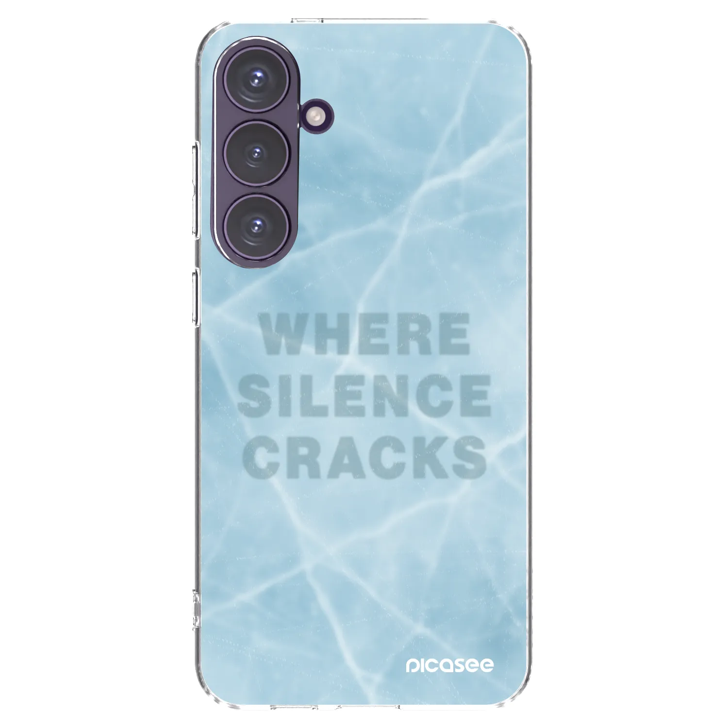 Picasee silikonowe przeźroczyste etui na Samsung Galaxy S24+ S926B 5G - SILENCE