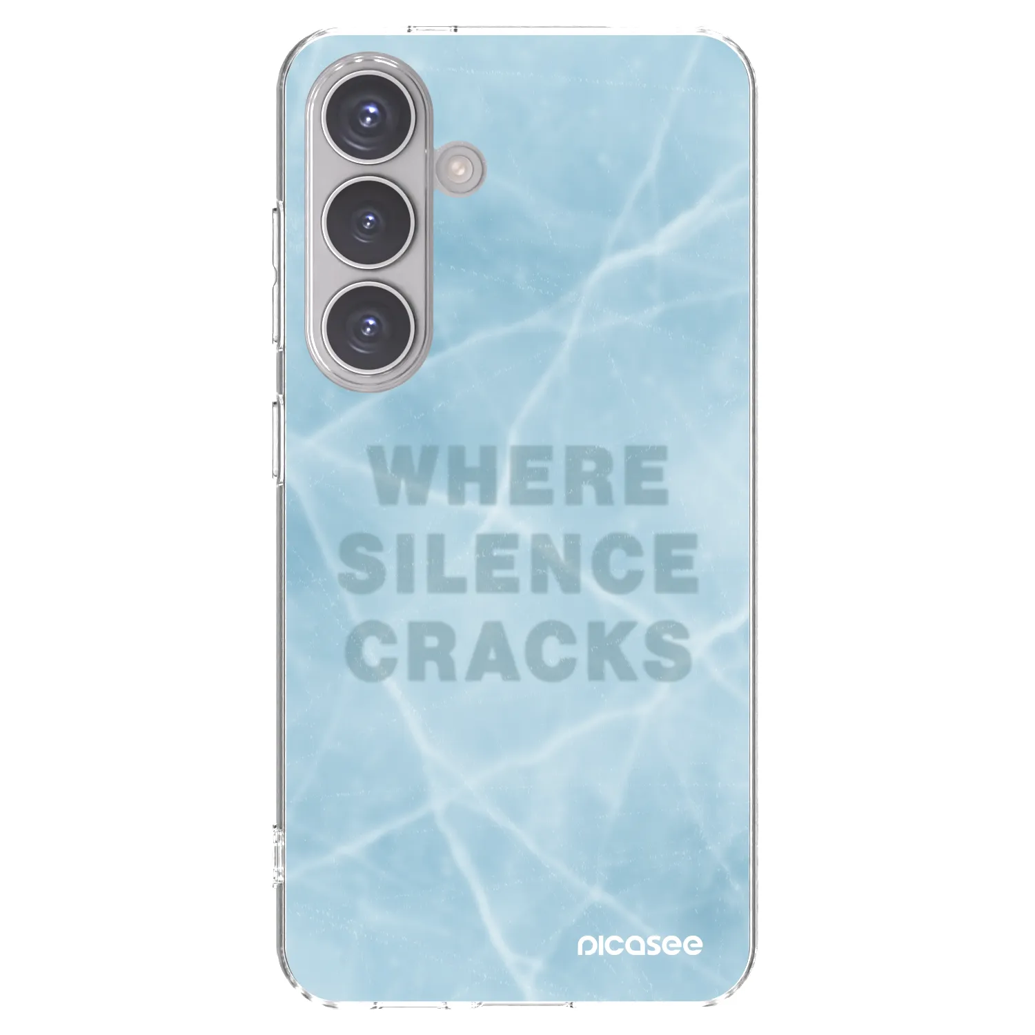 Picasee silikonowe przeźroczyste etui na Samsung Galaxy S24 S921B 5G - SILENCE