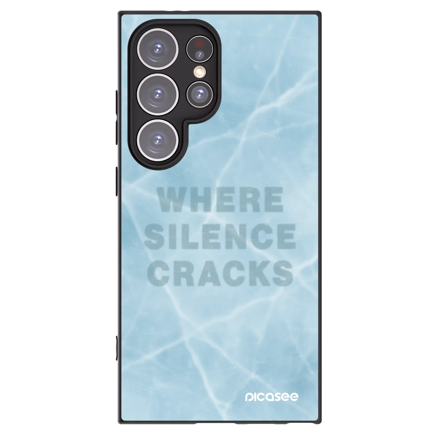 Picasee silikonowe czarne etui na Samsung Galaxy S24 Ultra S928B 5G - SILENCE