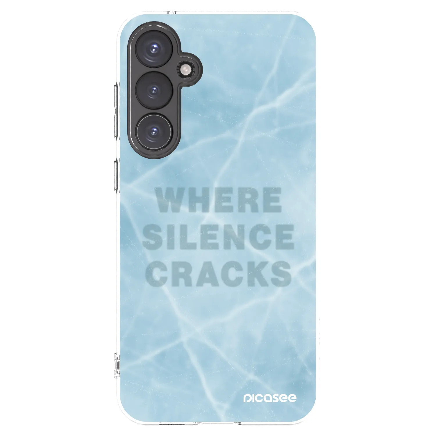 Picasee silikonowe przeźroczyste etui na Samsung Galaxy S23 FE S711B - SILENCE