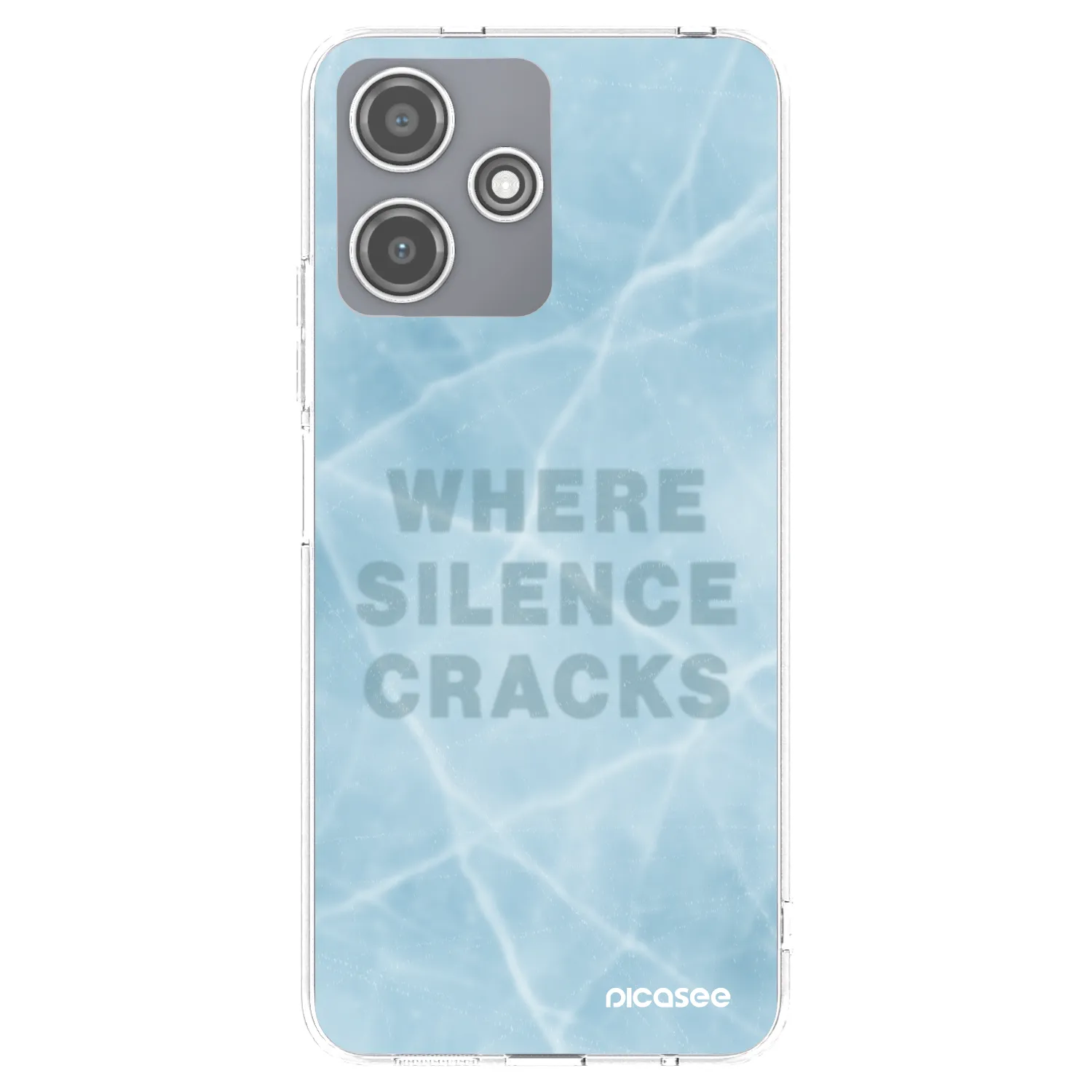Picasee silikonowe przeźroczyste etui na Xiaomi Redmi 12 5G - SILENCE