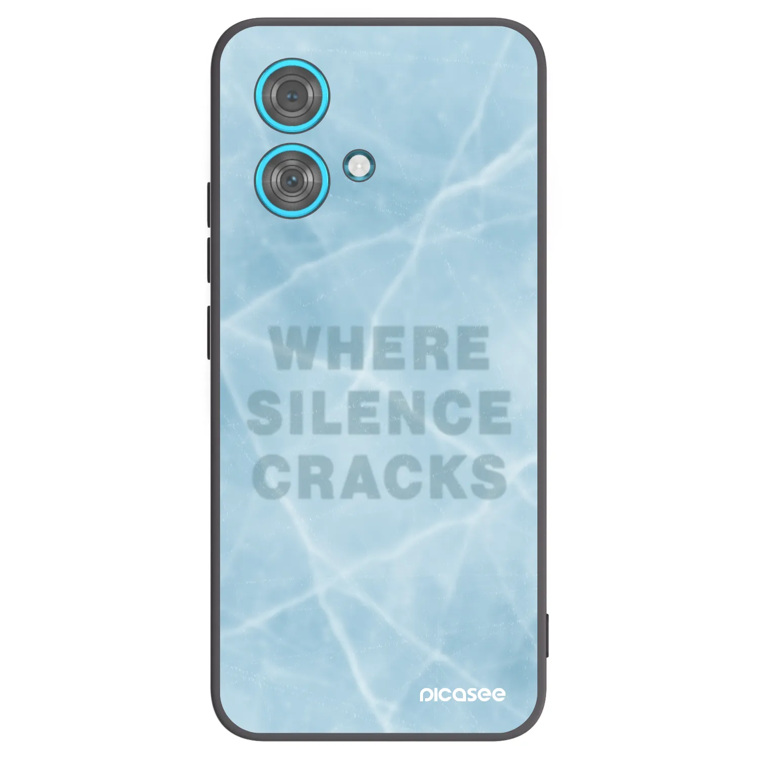 Picasee silikonowe czarne etui na Motorola Edge 40 Neo - SILENCE