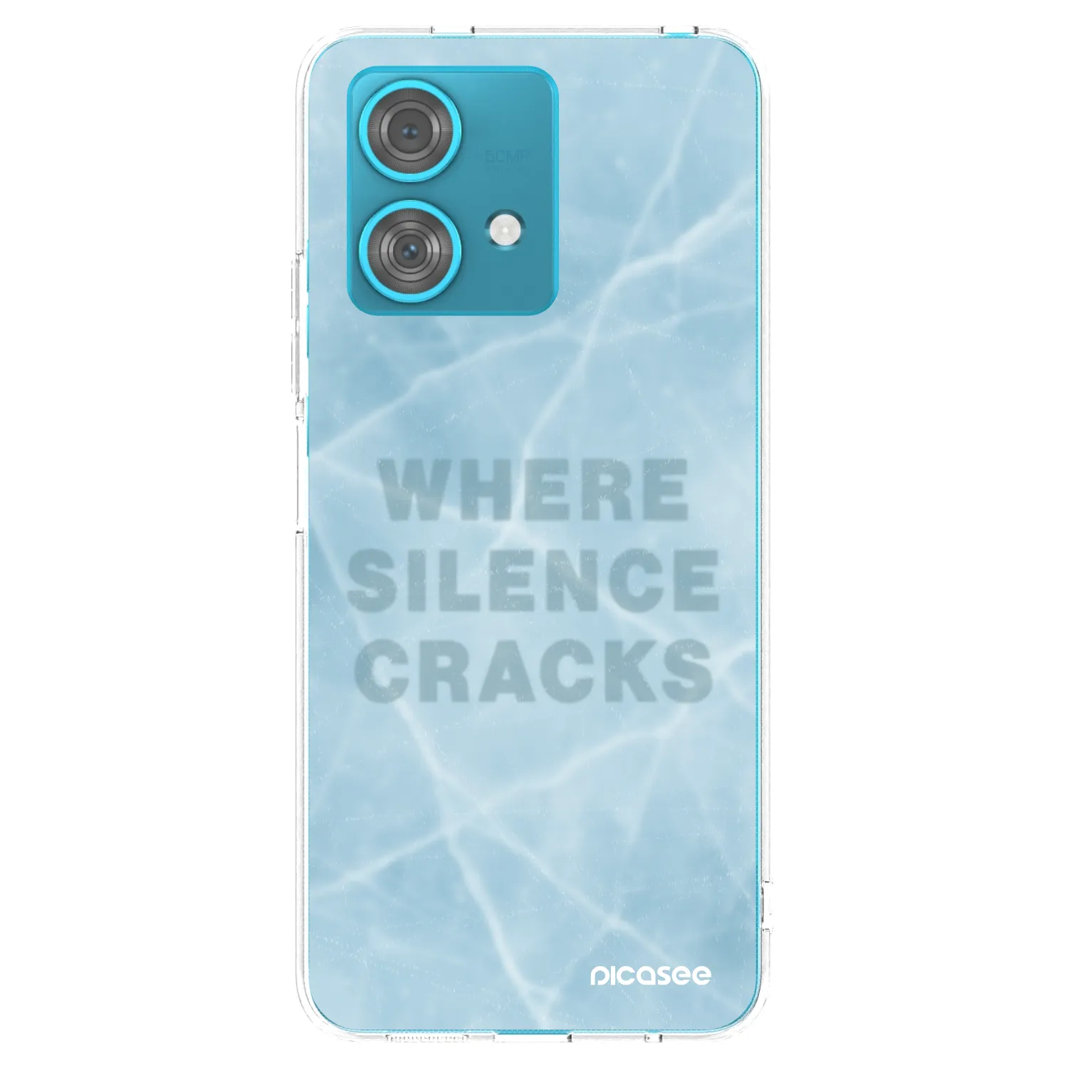 Picasee silikonowe przeźroczyste etui na Motorola Edge 40 Neo - SILENCE
