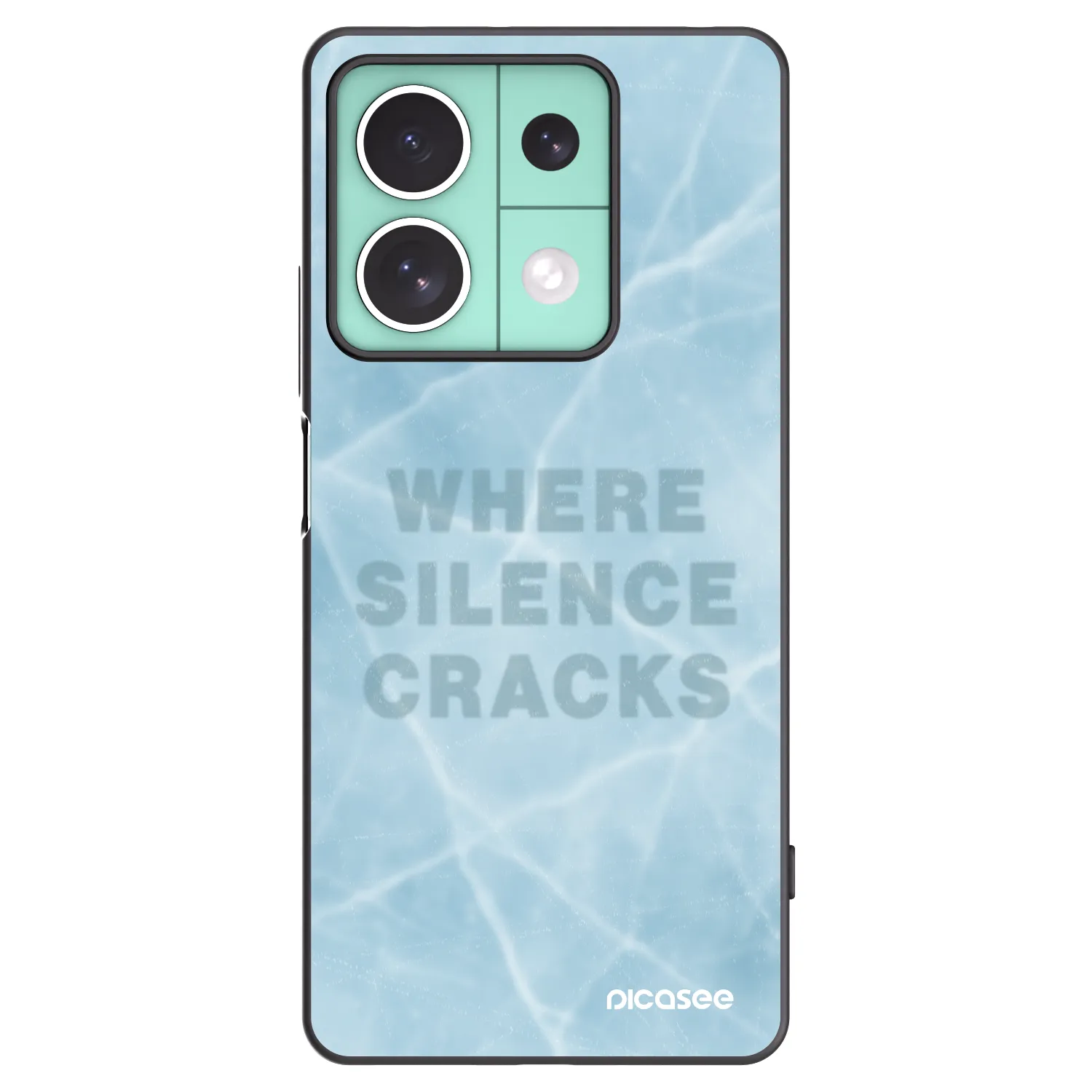 Picasee silikonowe czarne etui na Xiaomi Redmi Note 13 5G - SILENCE