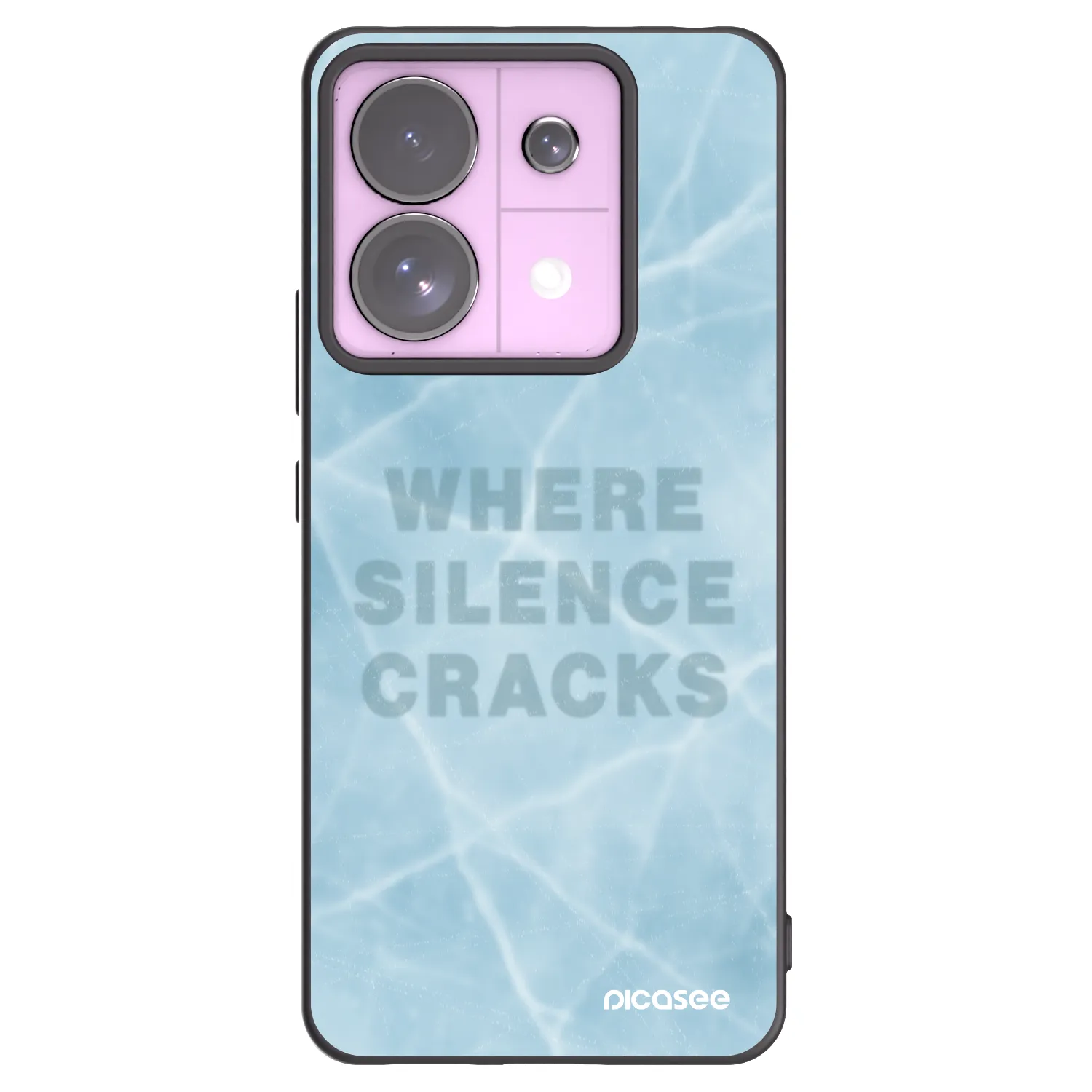 Picasee silikonowe czarne etui na Xiaomi Redmi Note 13 Pro 5G - SILENCE