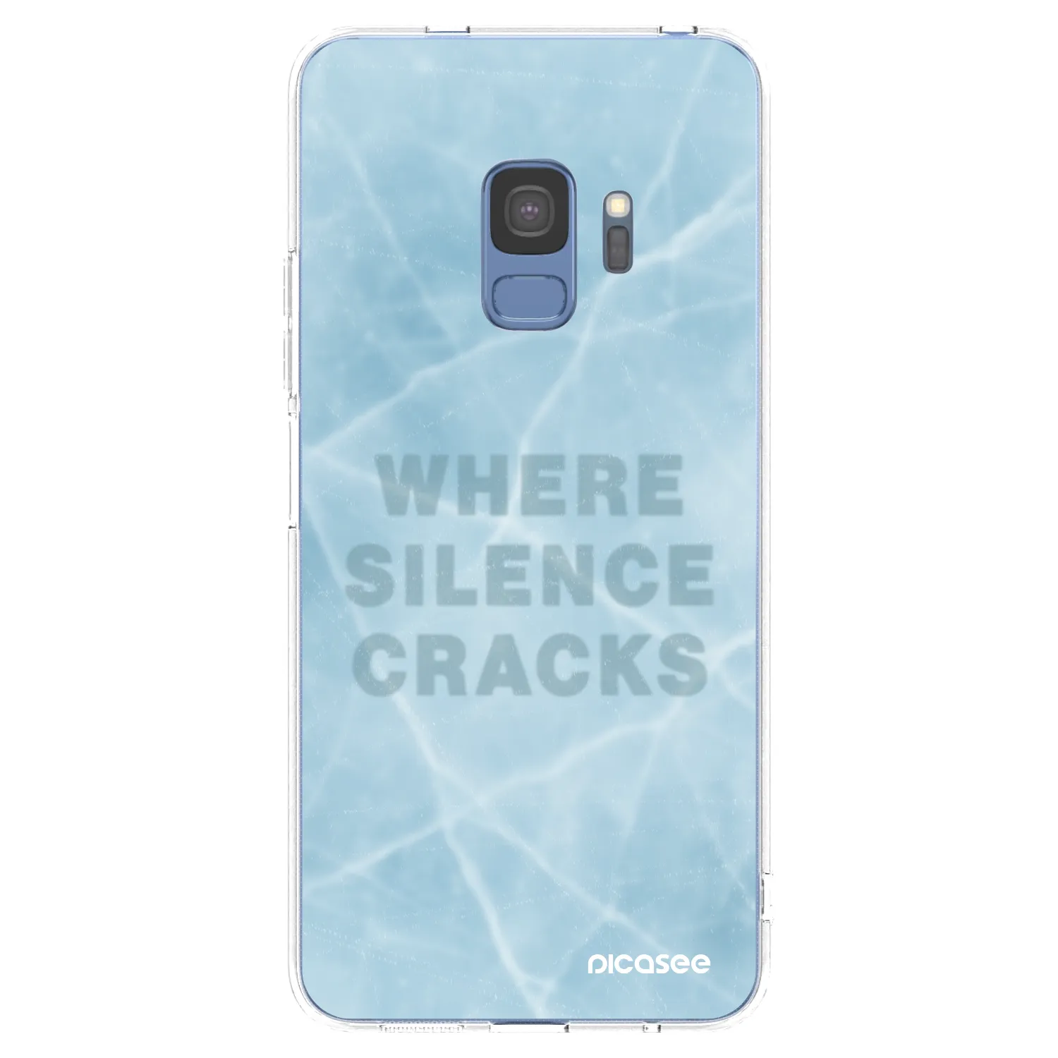 Picasee silikonowe przeźroczyste etui na Samsung Galaxy S9 G960F - SILENCE