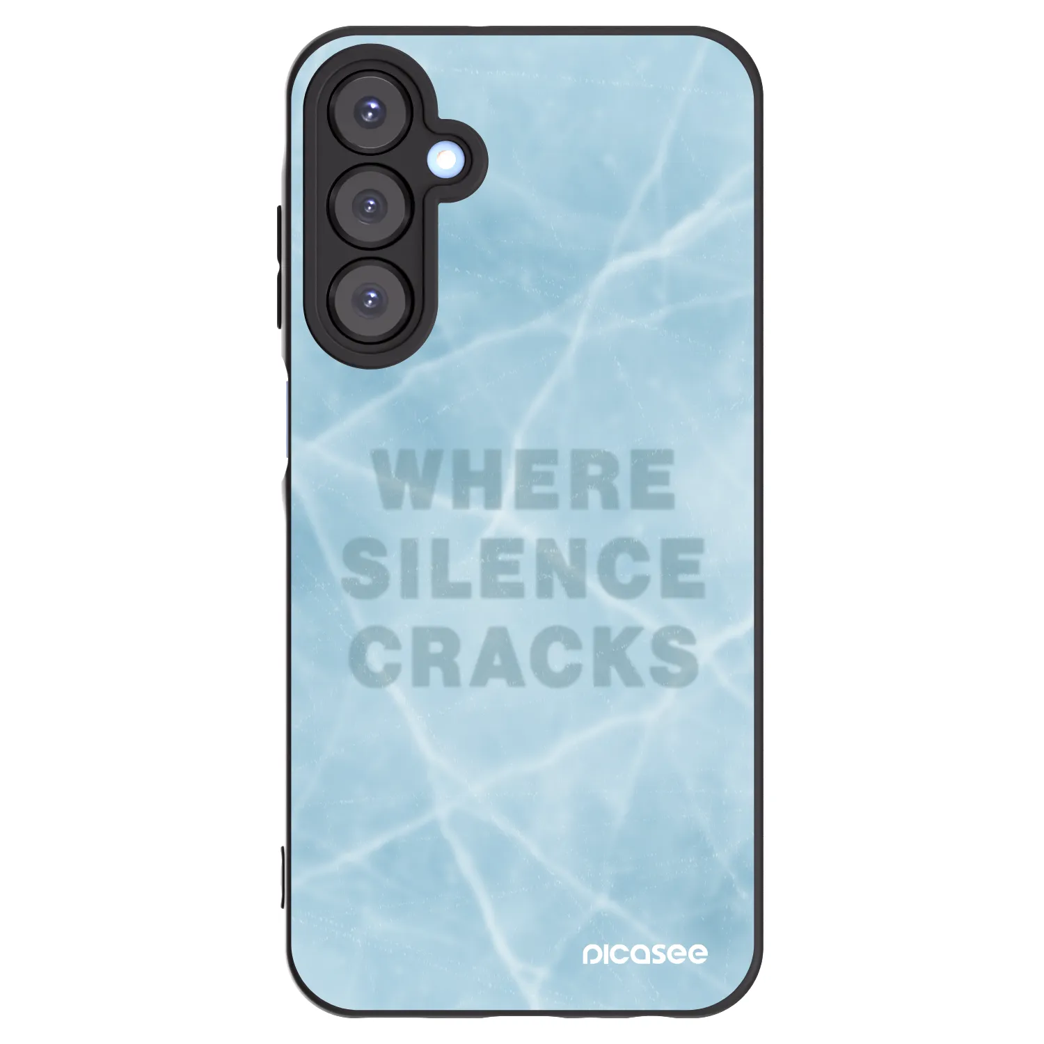 Picasee silikonowe czarne etui na Samsung Galaxy A25 A256B 5G - SILENCE