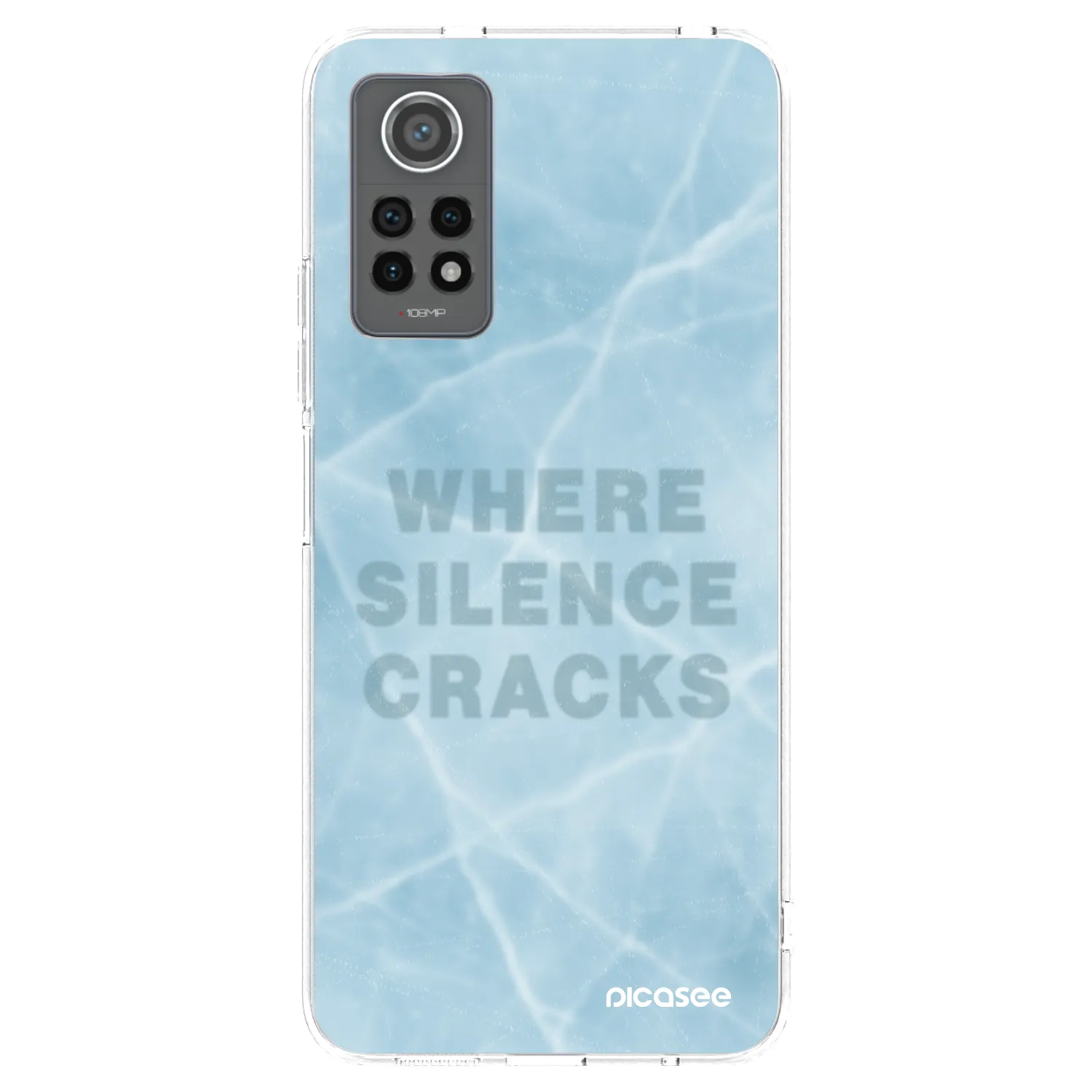 Picasee silikonowe przeźroczyste etui na Xiaomi Redmi Note 12 Pro 4G - SILENCE