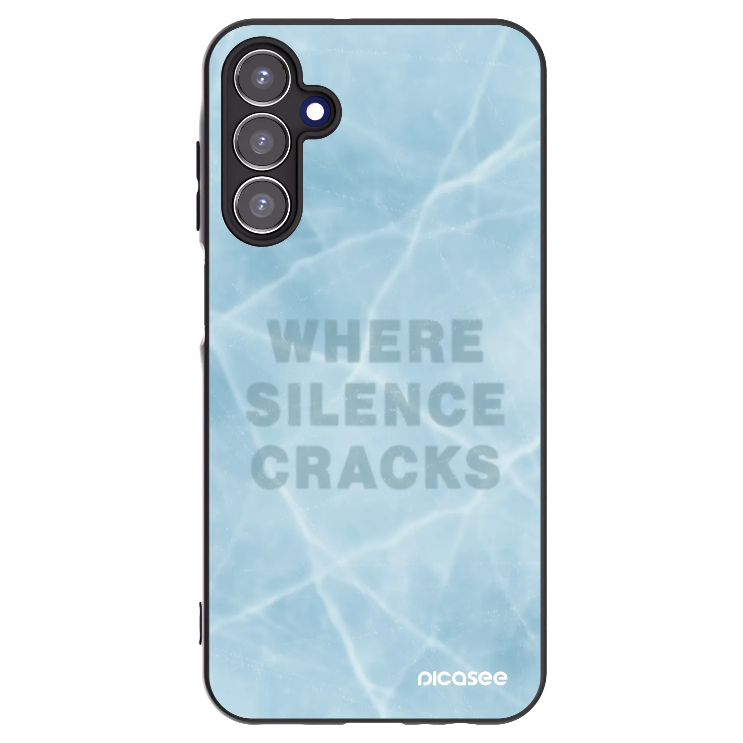 Picasee silikonowe czarne etui na Samsung Galaxy A15 A156B 5G - SILENCE