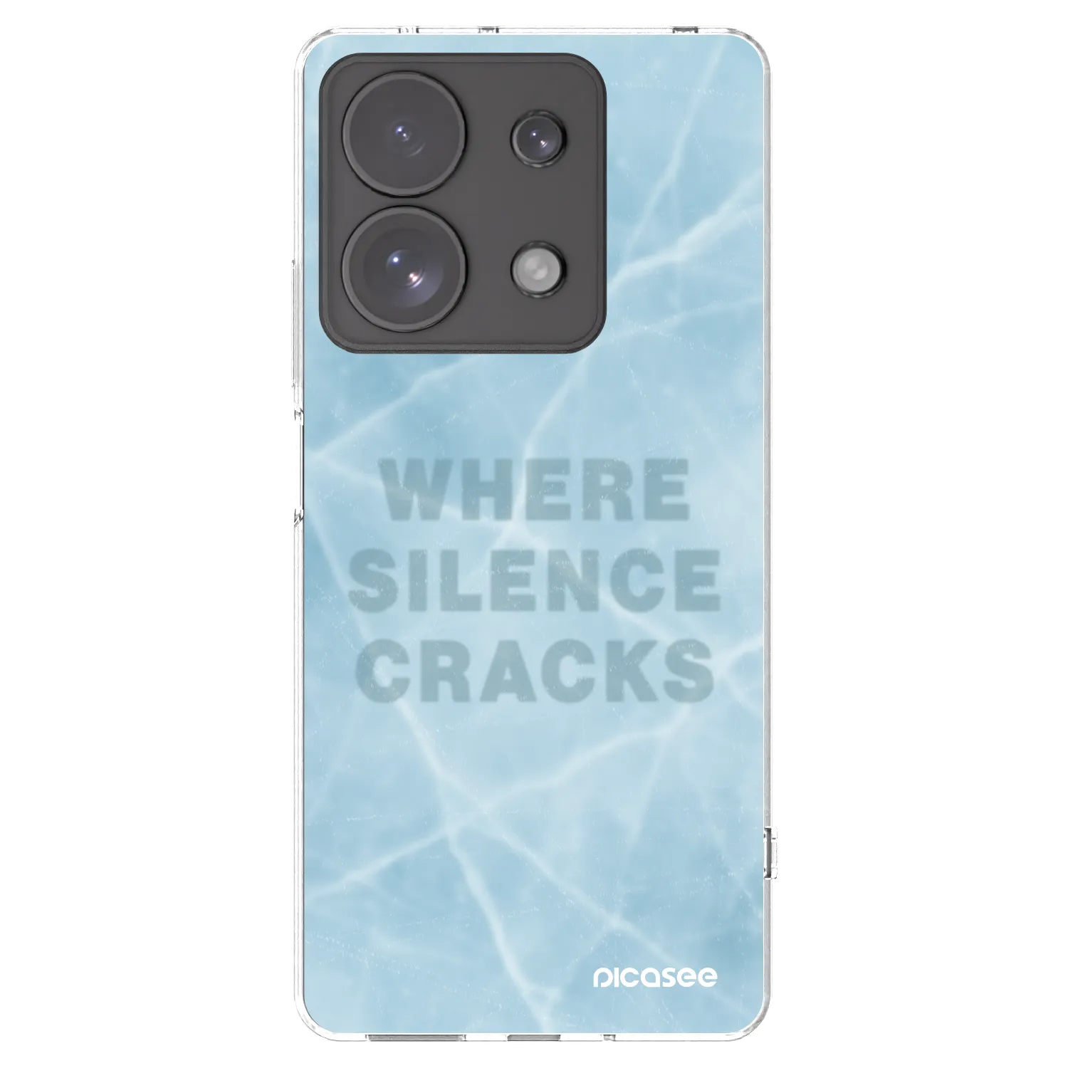 Picasee silikonowe przeźroczyste etui na Xiaomi Redmi Note 13 Pro 4G - SILENCE