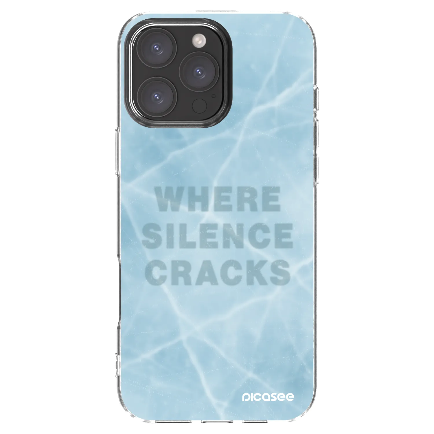 Picasee silikonowe przeźroczyste etui na Apple iPhone 16 Pro Max - SILENCE