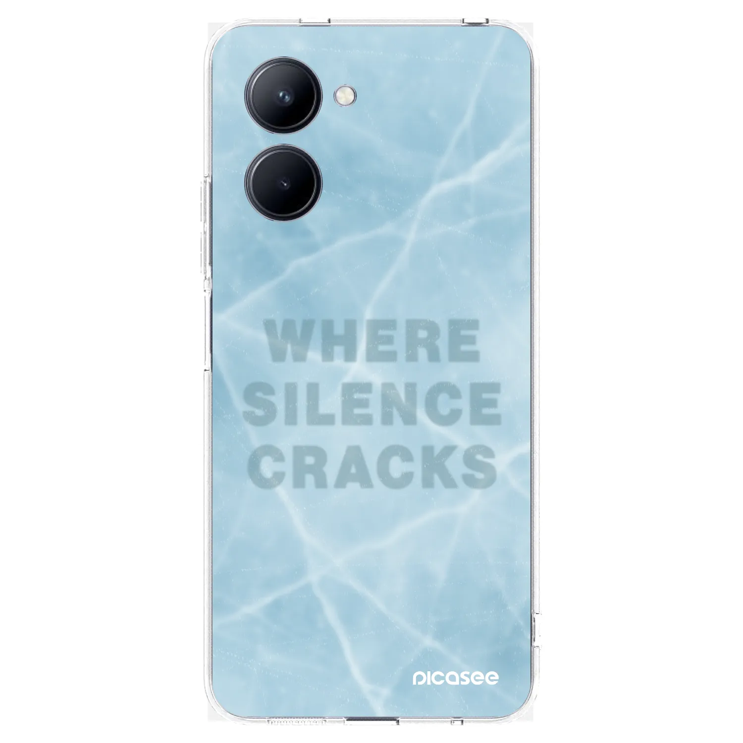 Picasee silikonowe przeźroczyste etui na Realme C33 (2023) - SILENCE